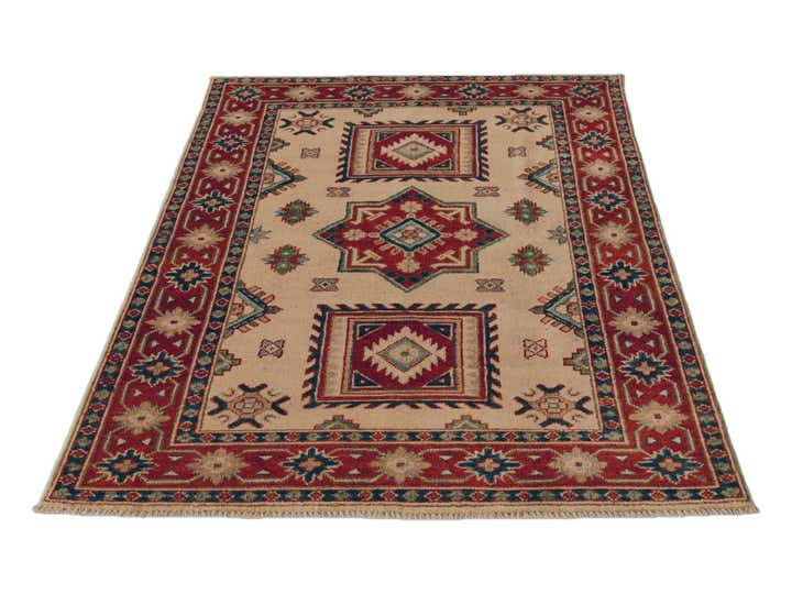 3' 3 x 4' 10 Hand Knotted Kazak Rug