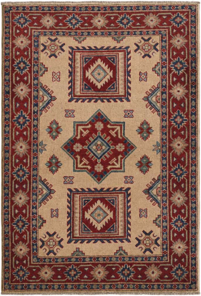 3' 3 x 4' 10 Hand Knotted Kazak Rug