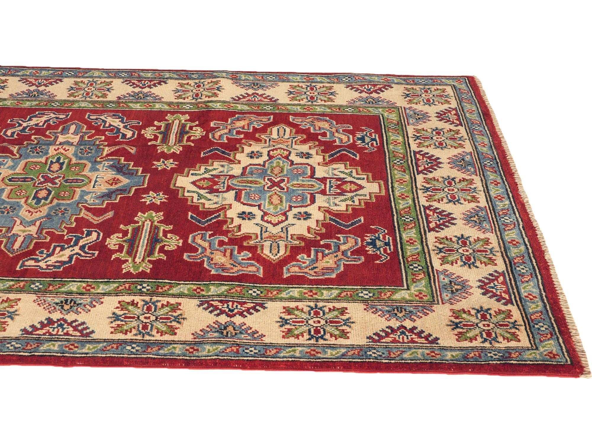 125cm x 200cm Hand Knotted Kazak Rug