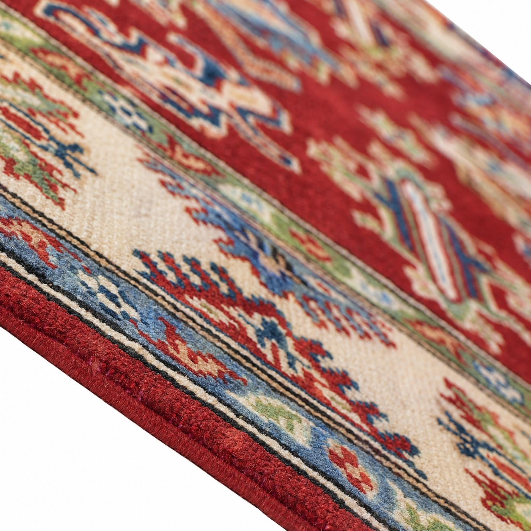 125cm x 200cm Hand Knotted Kazak Rug