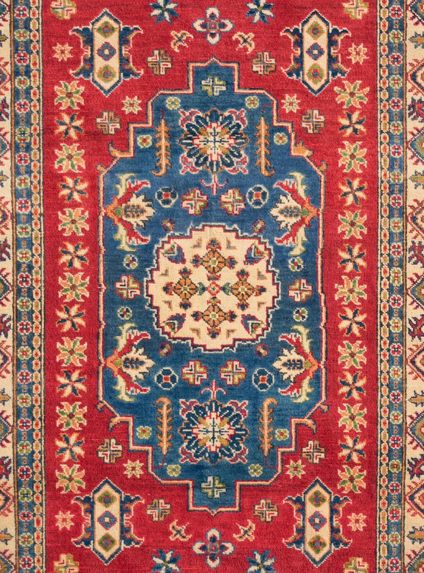 4' x 5' 11 Hand Knotted Kazak Rug