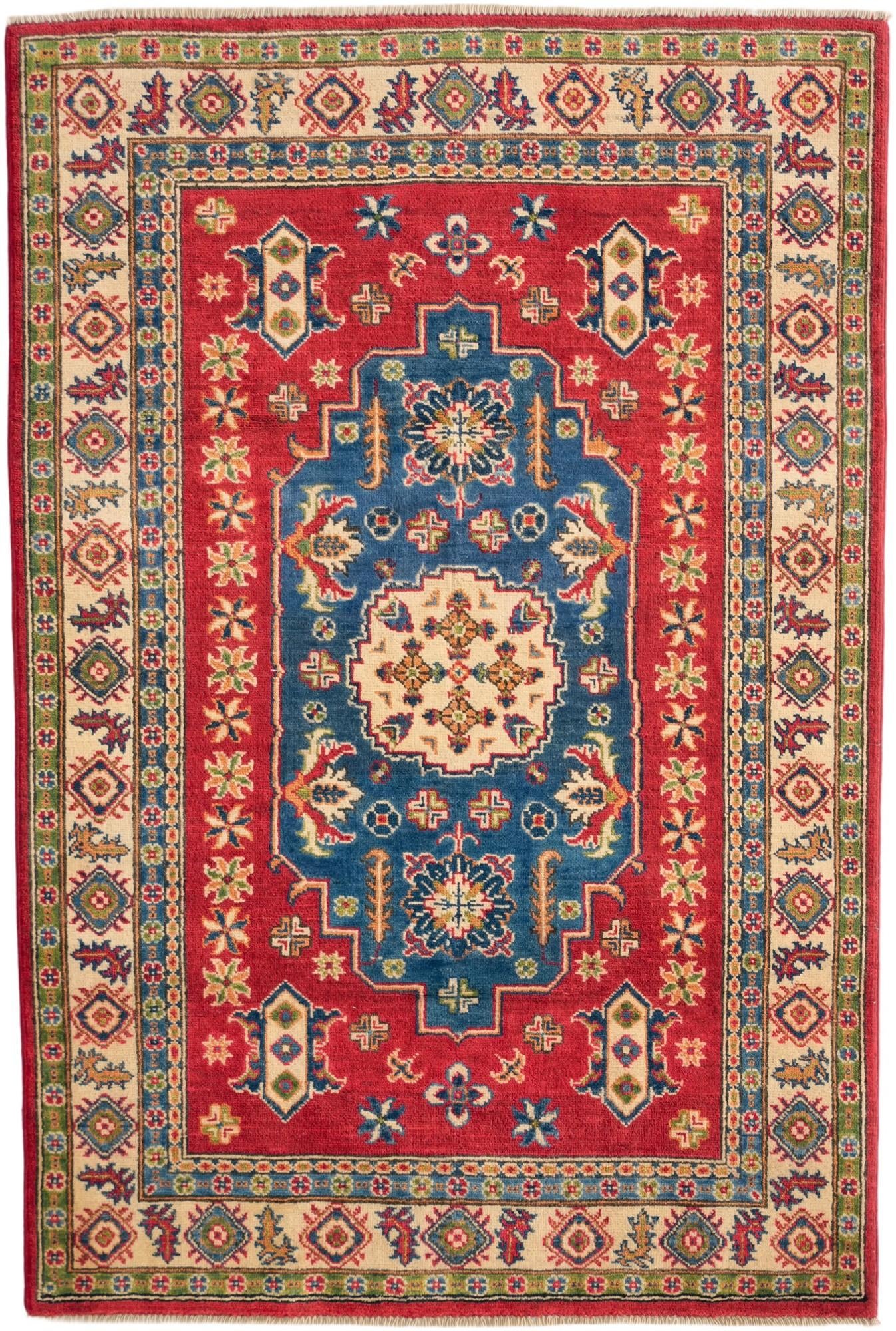 4' x 5' 11 Hand Knotted Kazak Rug