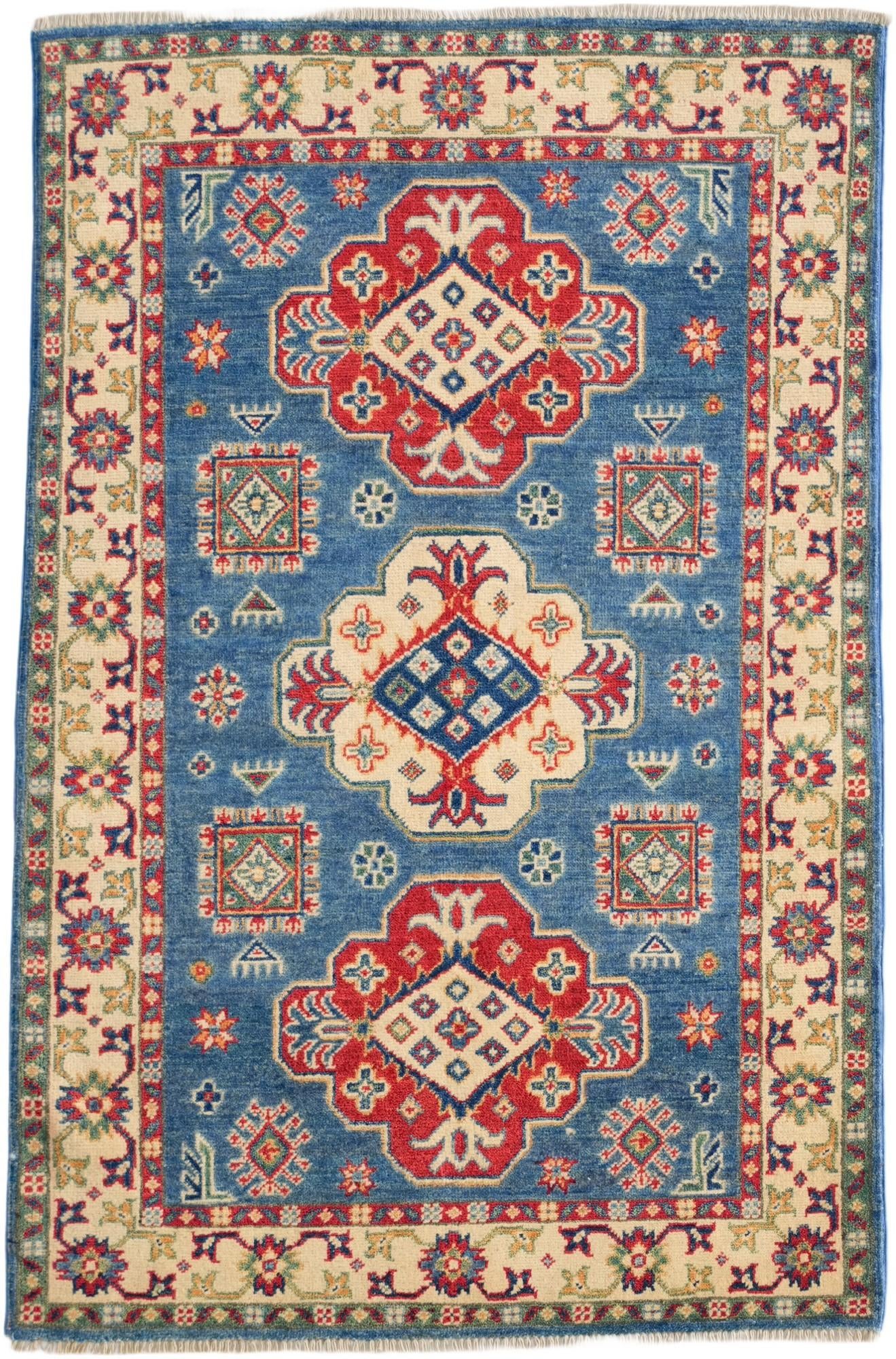 3' 4 x 5' 1 Hand Knotted Kazak Rug