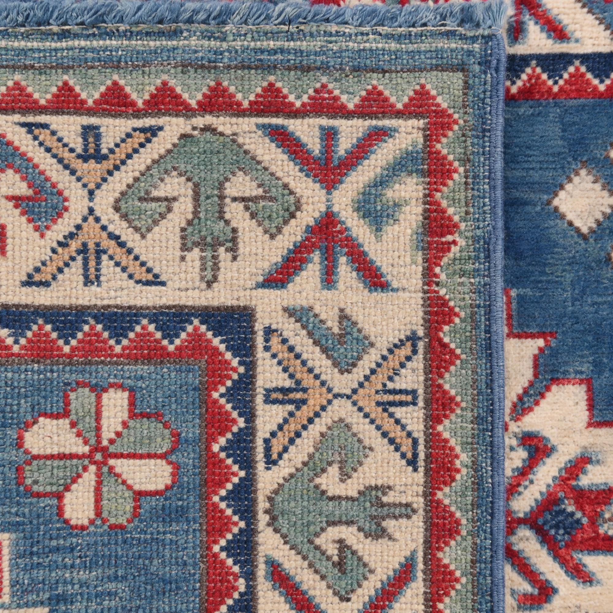 Detail image 12 of 12: 2' 9 x 4' 3 Hand Knotted Kazak Rug