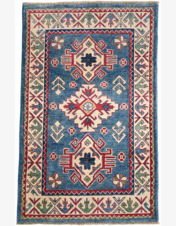 2' 9 x 4' 3 Hand Knotted Kazak Rug