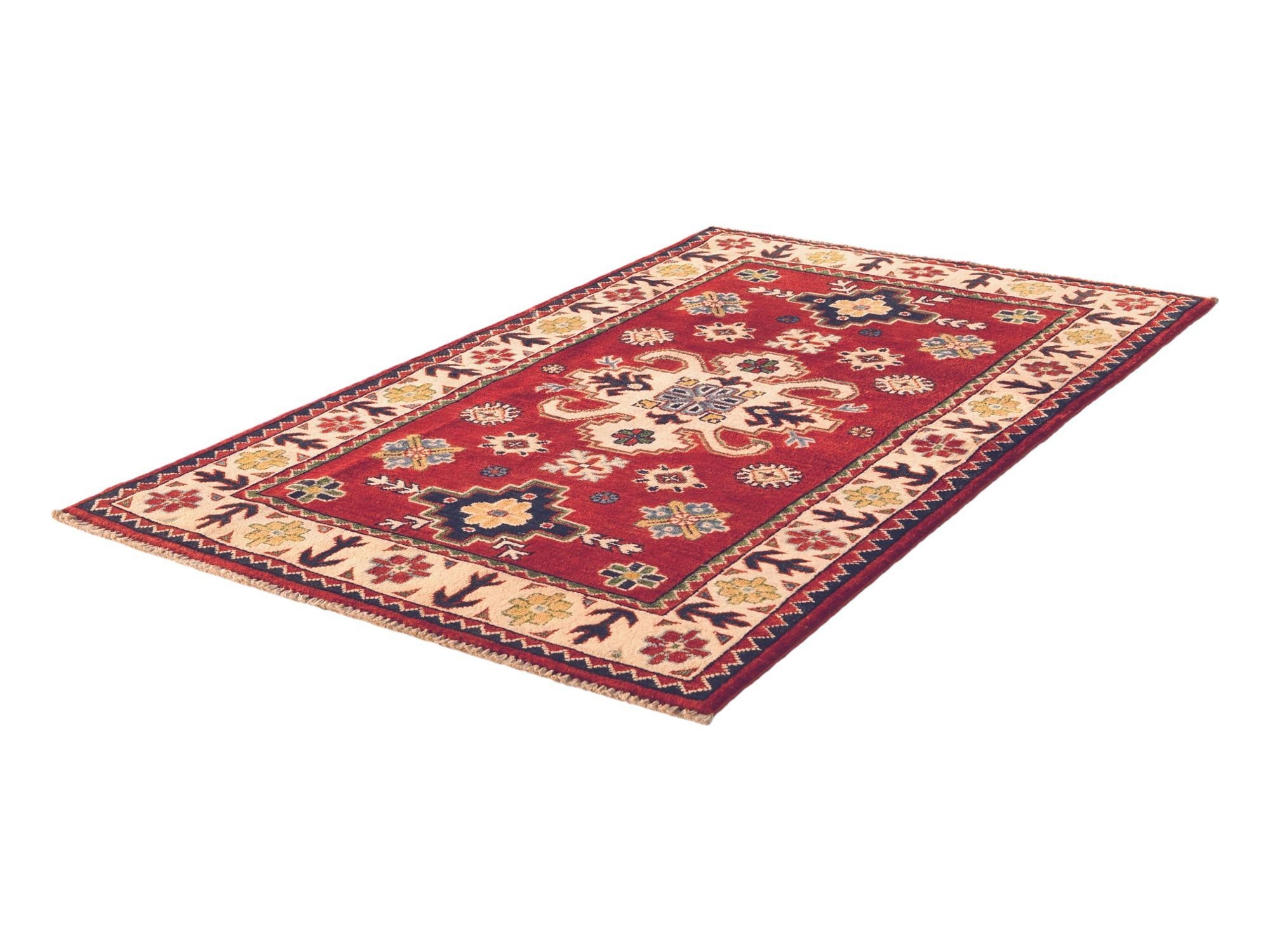 3' 3 x 6' 1 Hand Knotted Kazak Rug