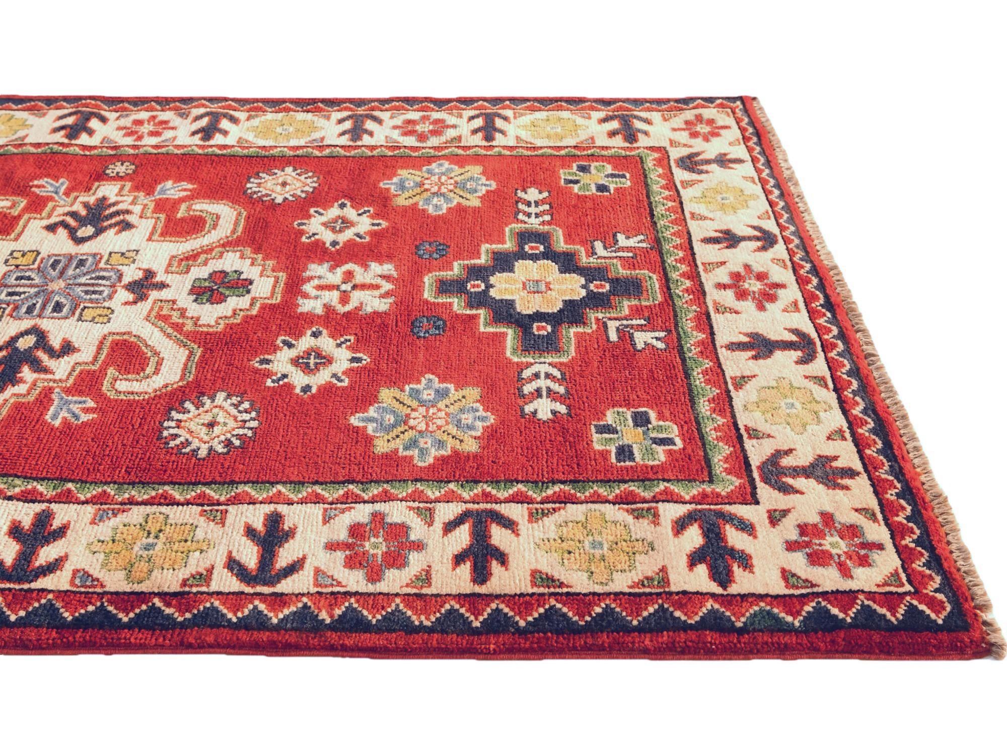 100cm x 185cm Hand Knotted Kazak Rug