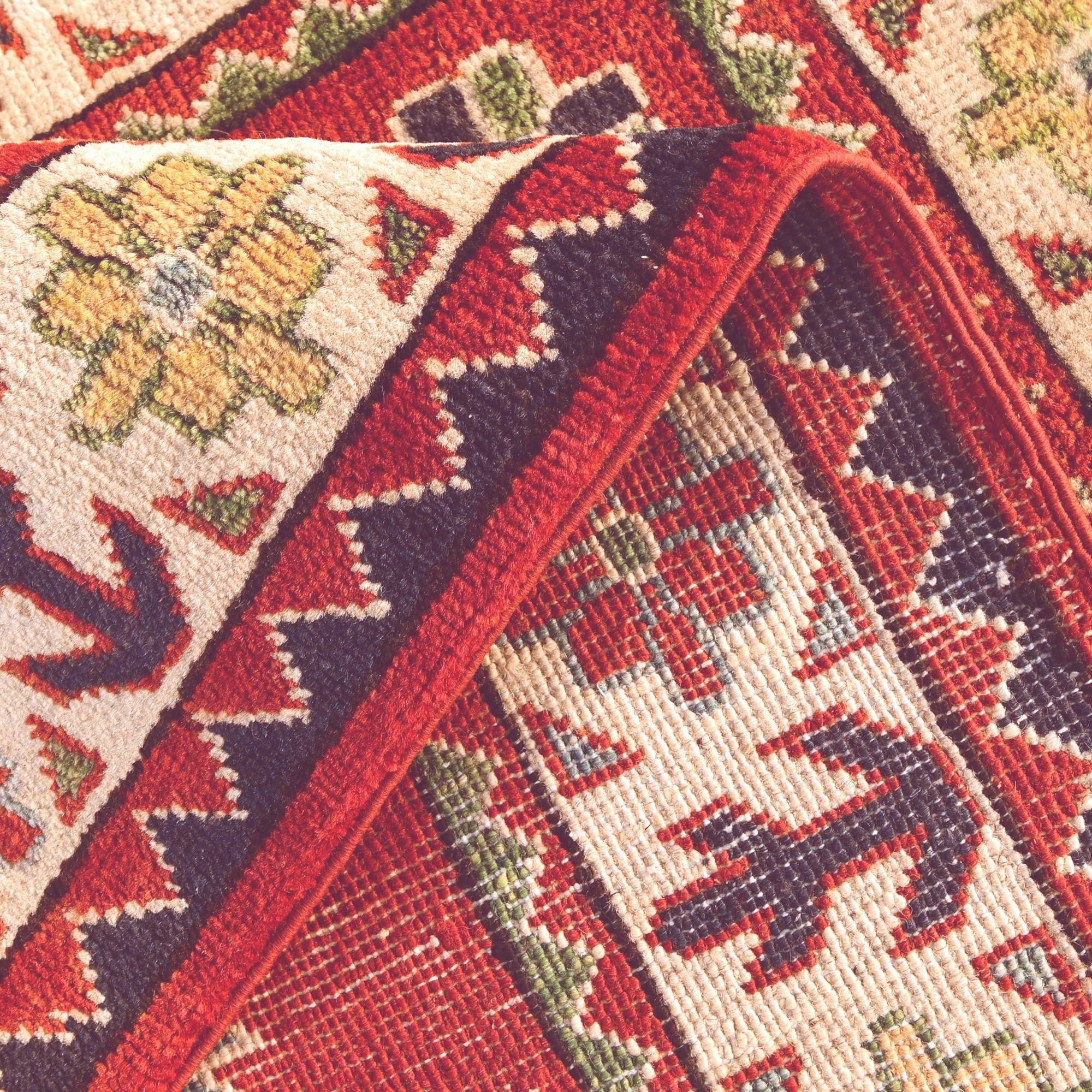 3' 3 x 6' 1 Hand Knotted Kazak Rug