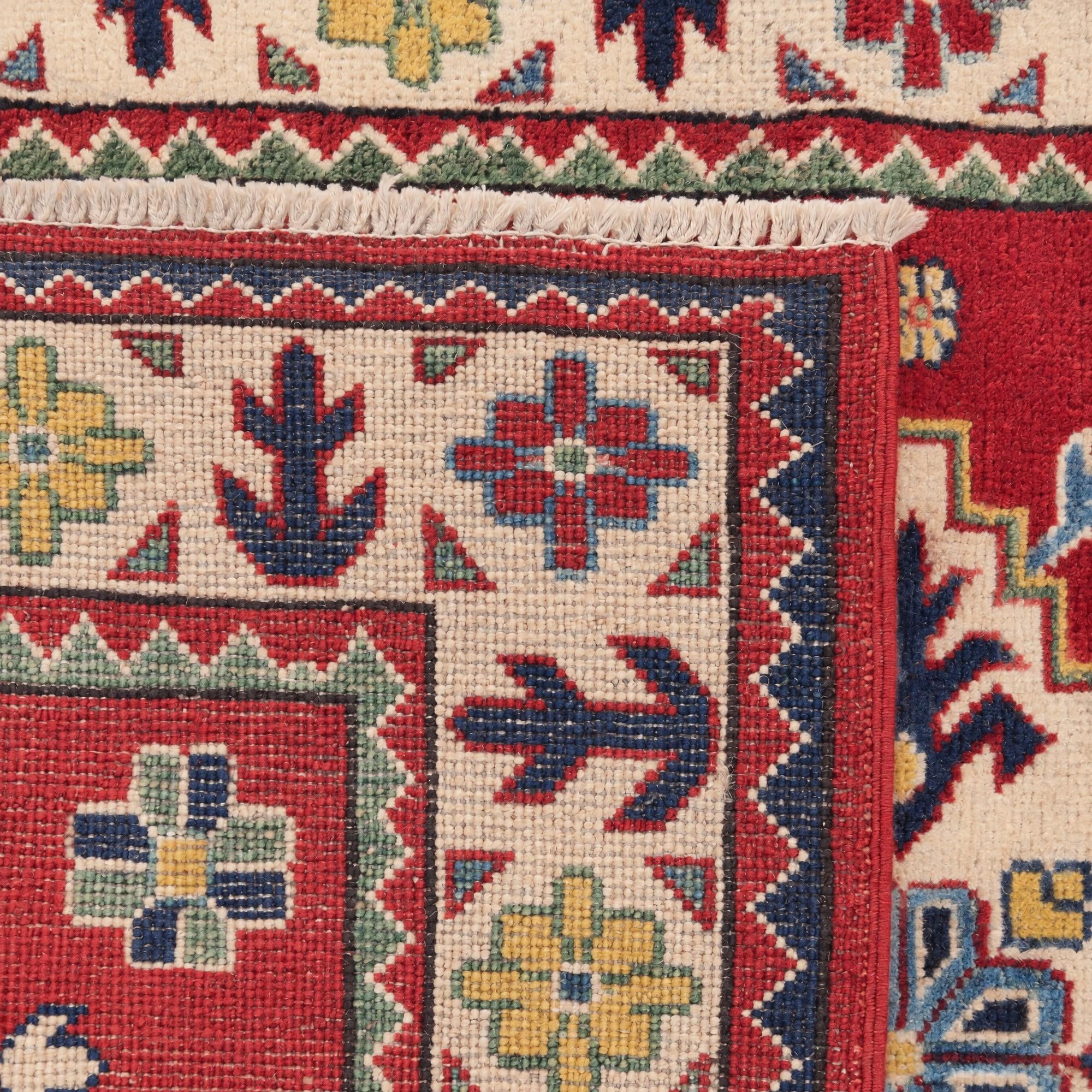 100cm x 185cm Hand Knotted Kazak Rug