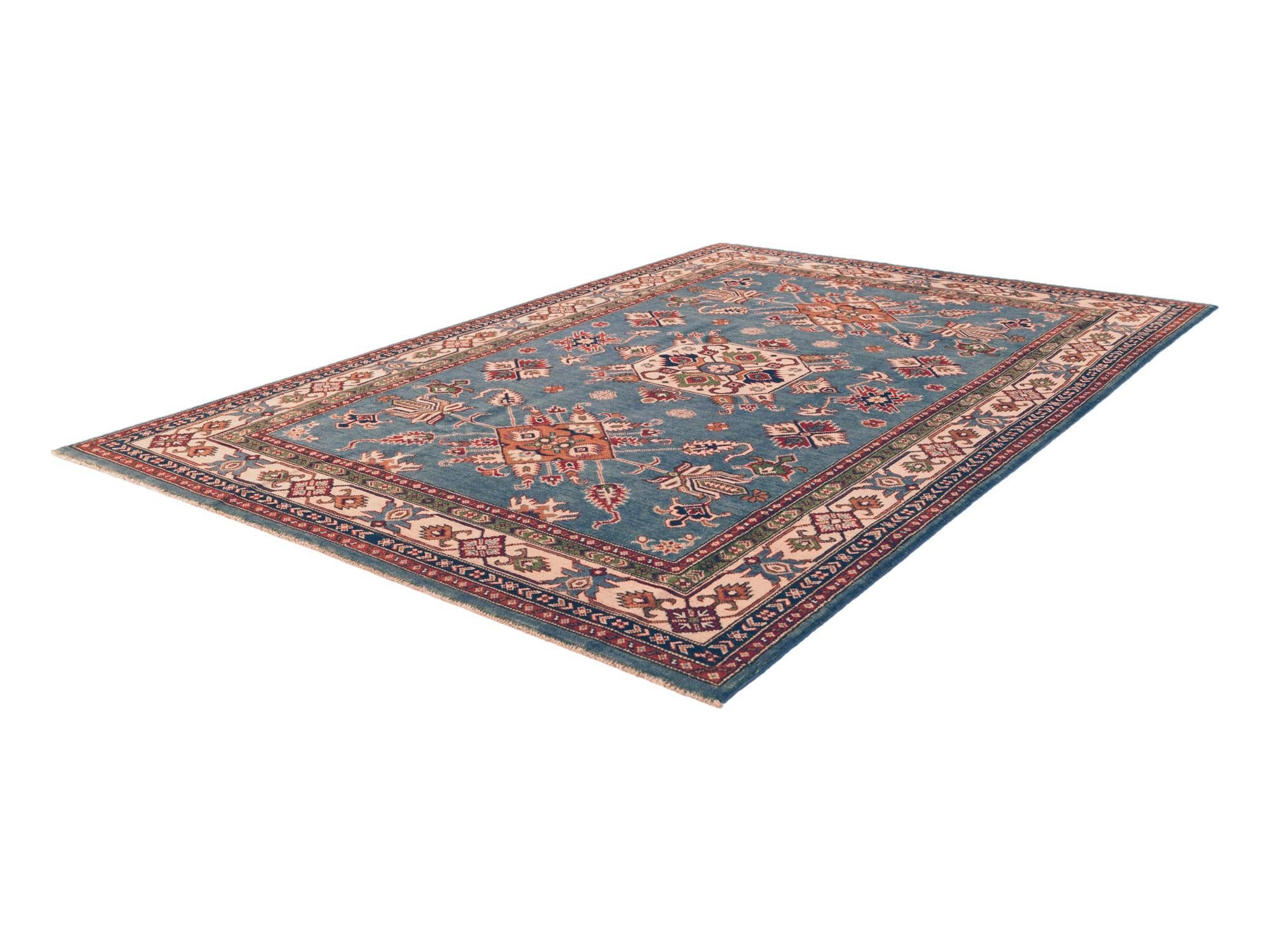 6' 4 x 8' 11 Hand Knotted Kazak Rug
