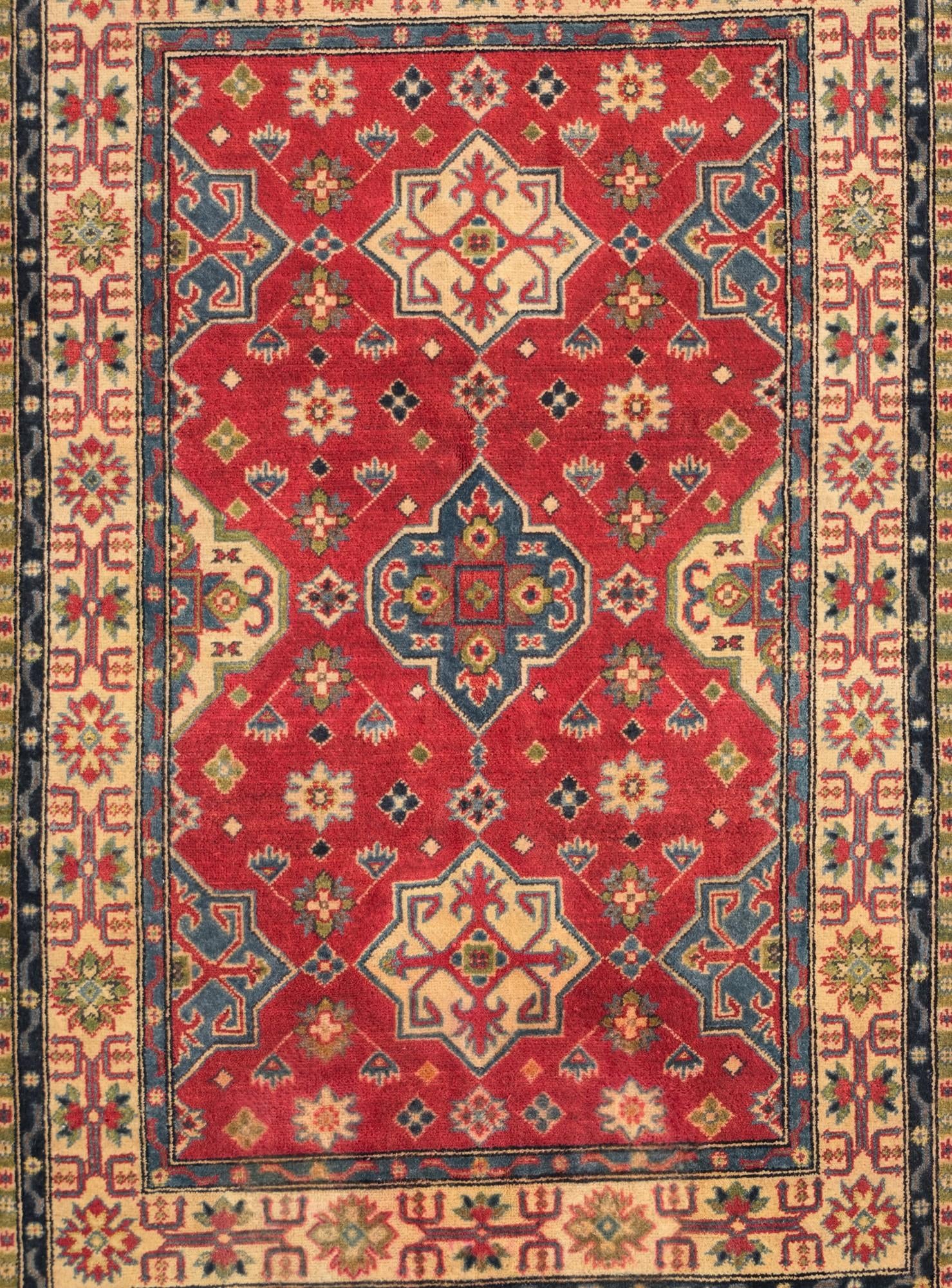 4' 2 x 6' 2 Hand Knotted Kazak Rug