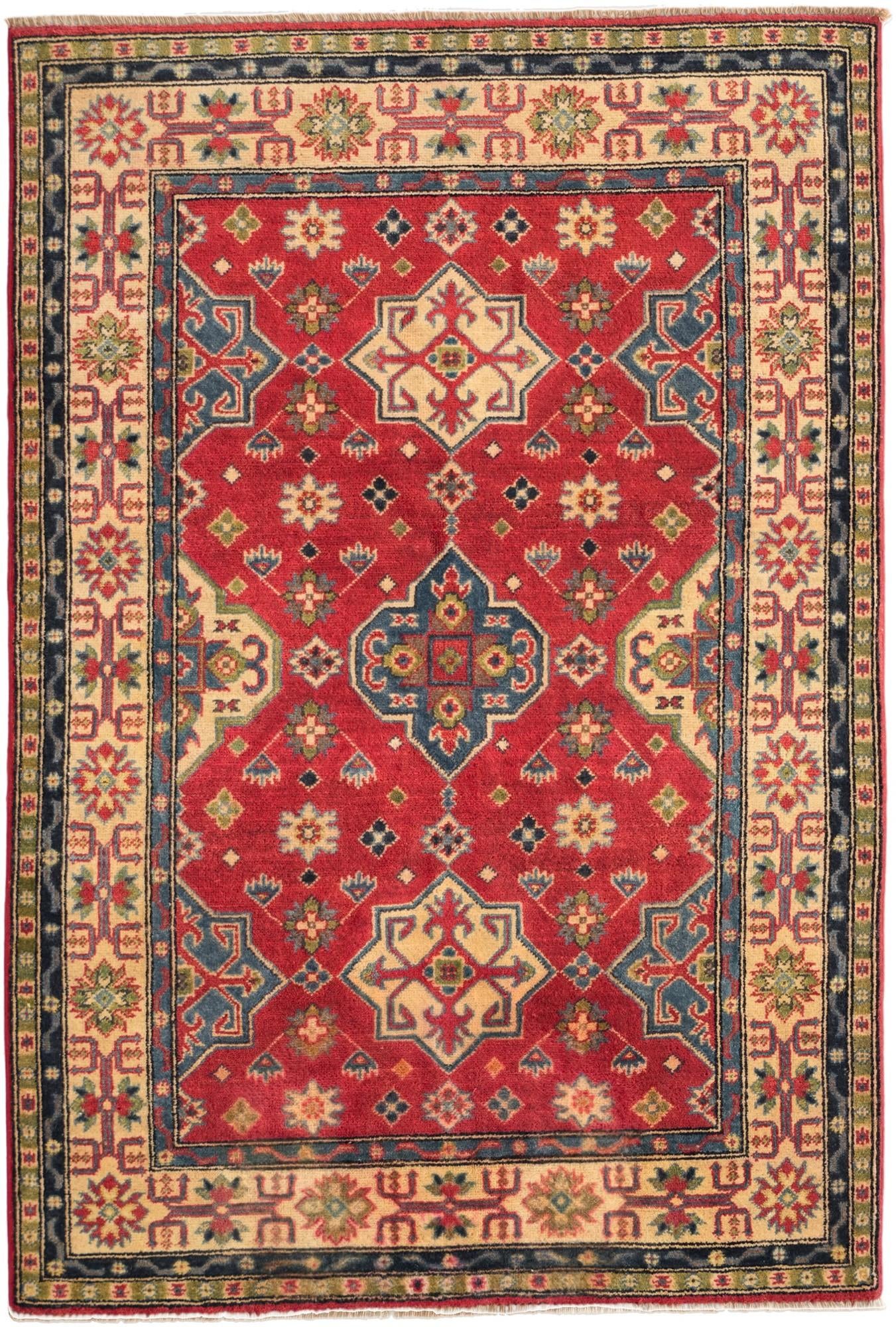 4' 2 x 6' 2 Hand Knotted Kazak Rug