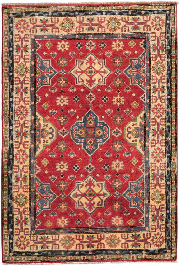 4' 2 x 6' 2 Hand Knotted Kazak Rug