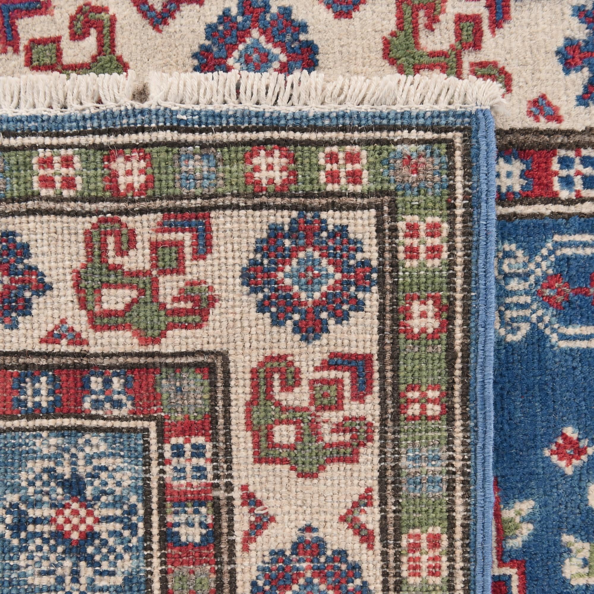 2' 8 x 3' 11 Hand Knotted Kazak Rug