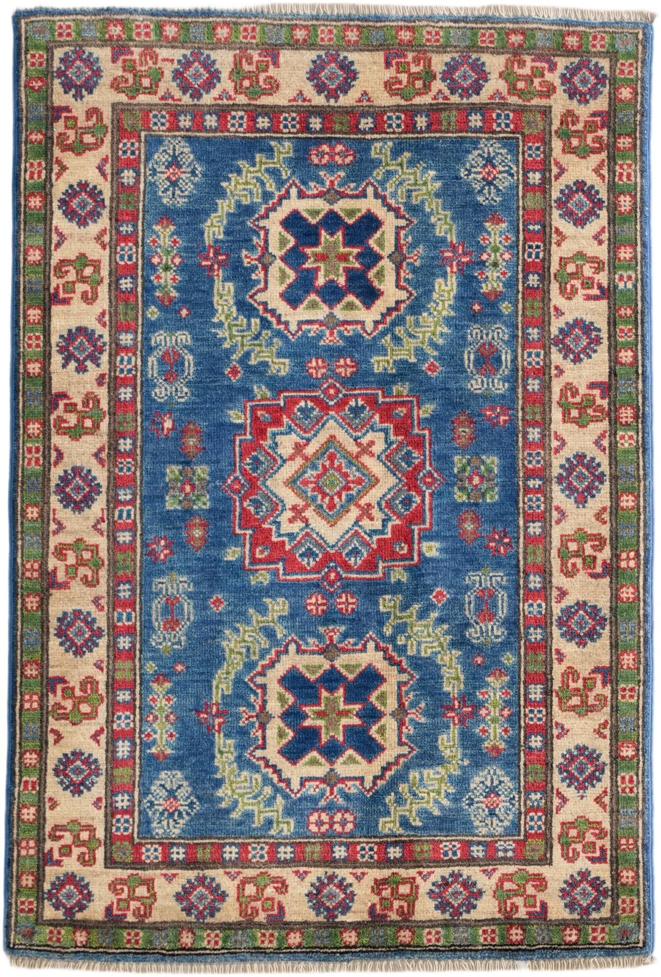 2' 8 x 3' 11 Hand Knotted Kazak Rug