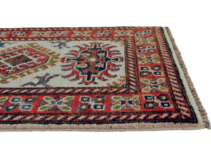 60cm x 90cm Handgeknüpft Kazak Teppich