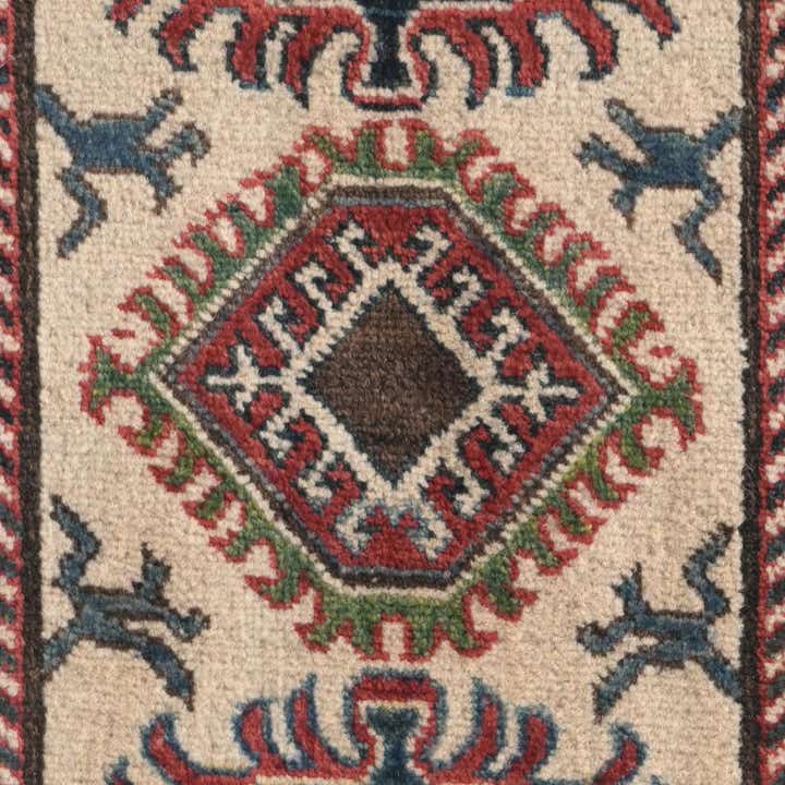 60cm x 90cm Handgeknüpft Kazak Teppich