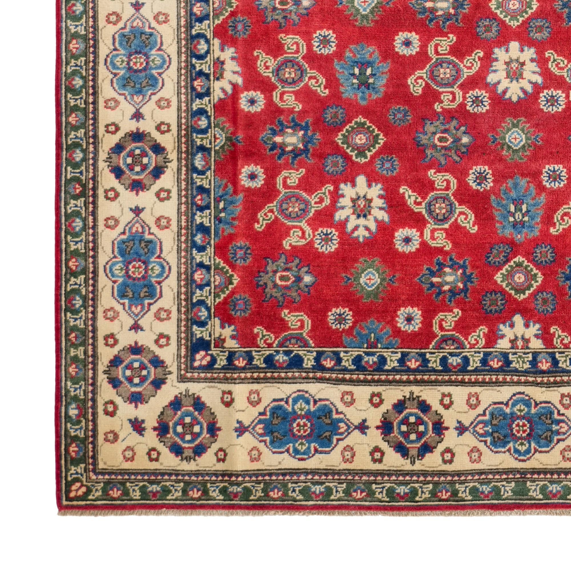 200cm x 275cm Noué main Kazak Tapis