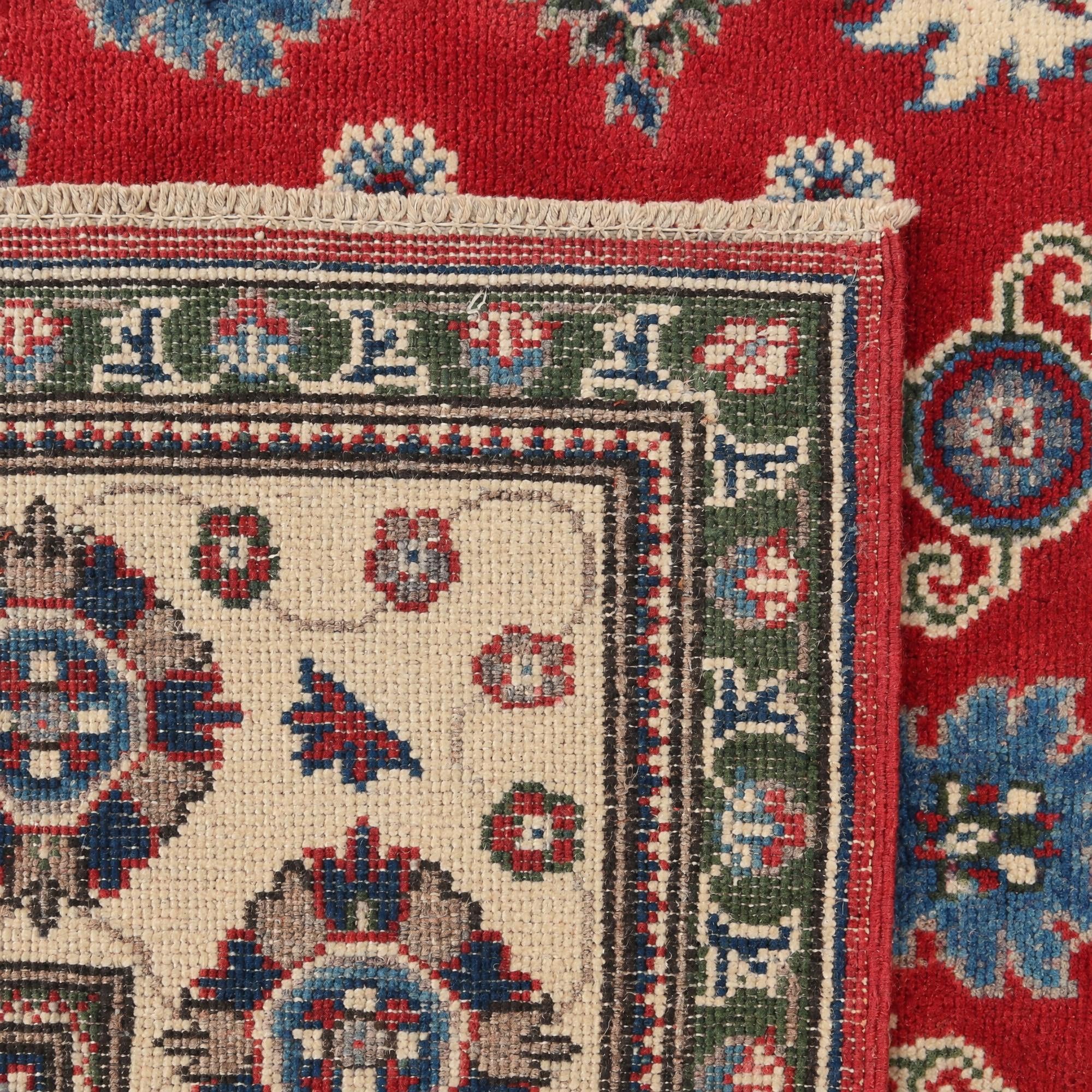 200cm x 275cm Noué main Kazak Tapis