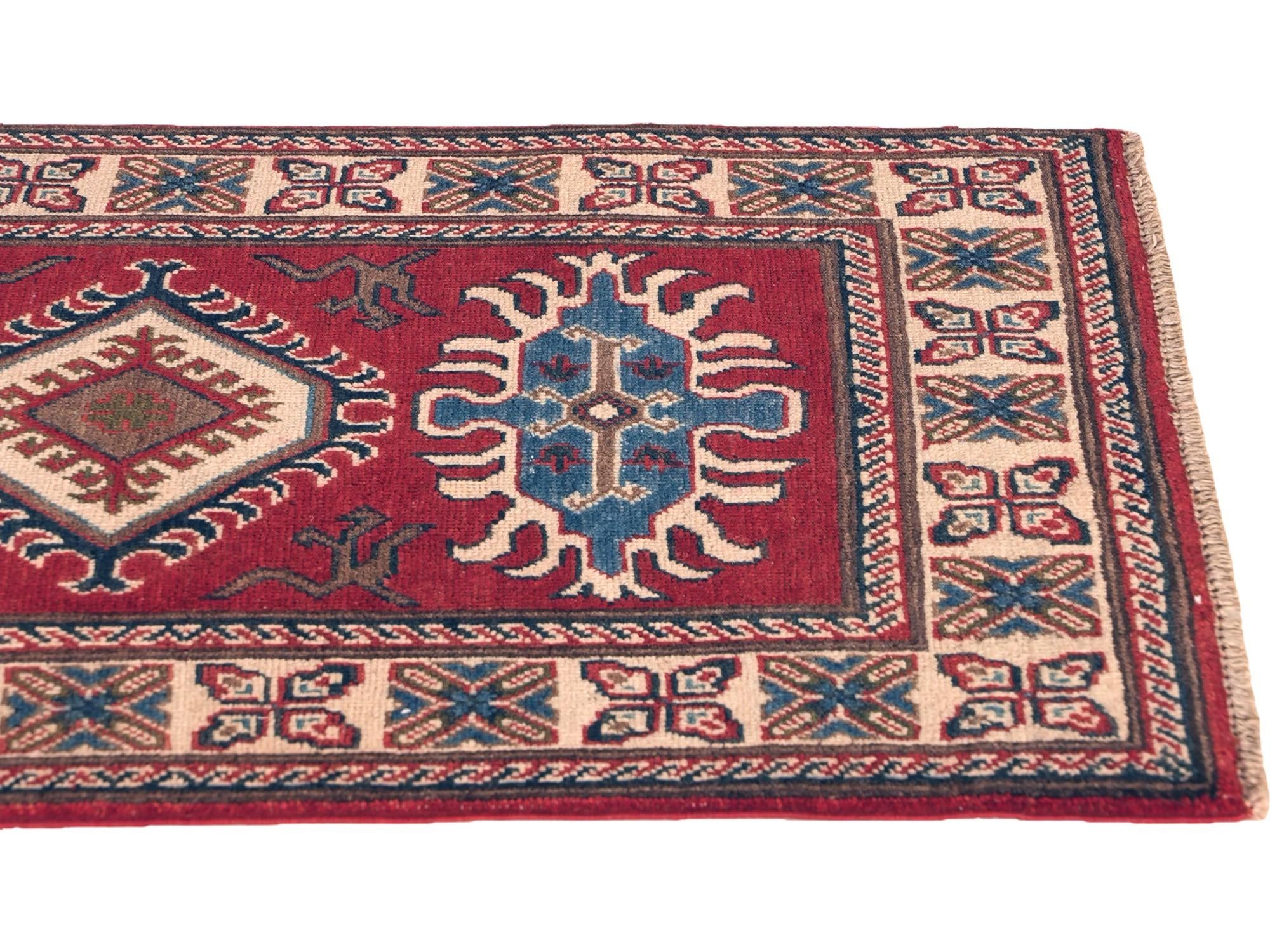 Detail image 6 of 10: 2' 7 x 3' 10 Hand Knotted Kazak Rug