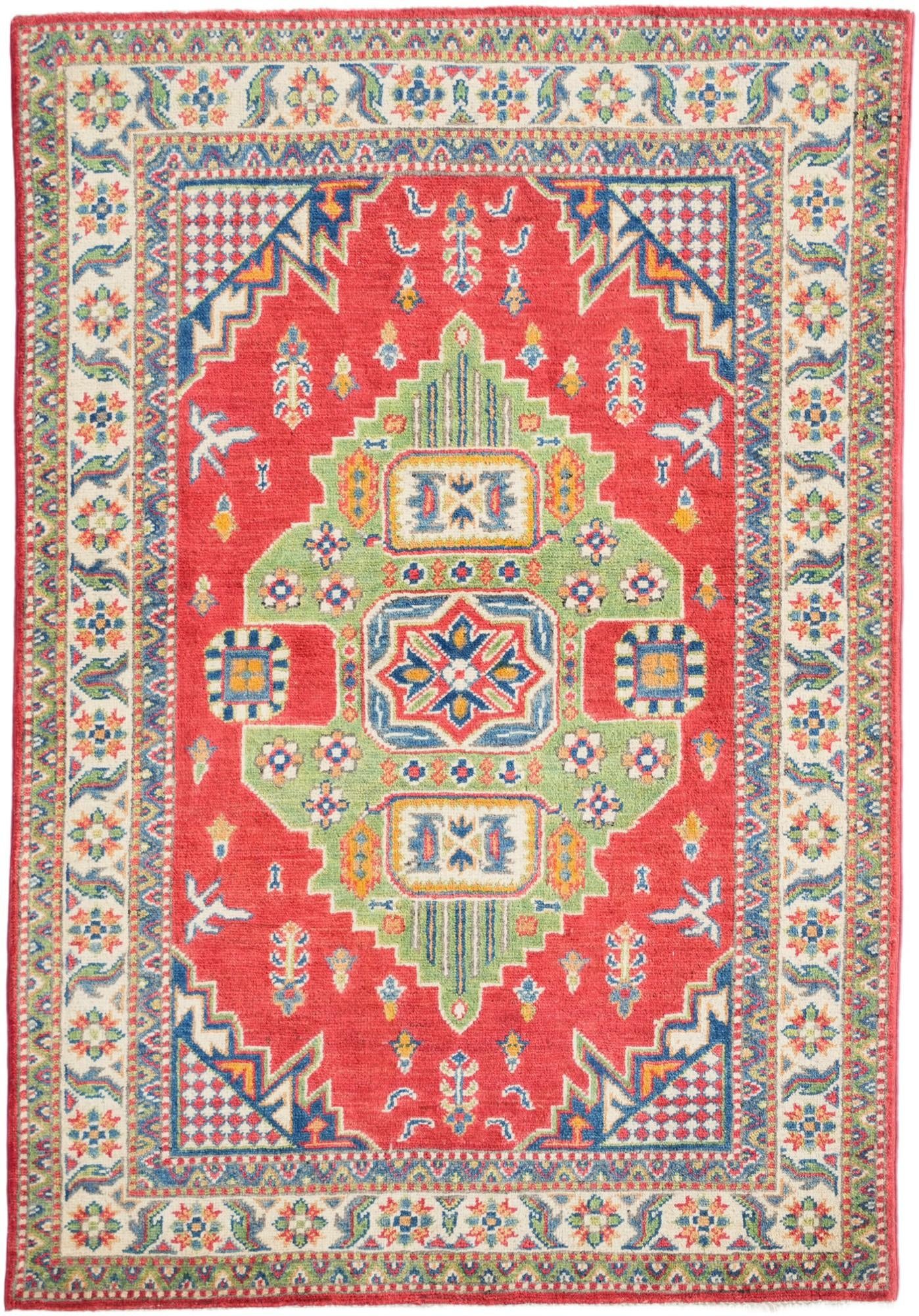 3' 6 x 5' Hand Knotted Kazak Rug