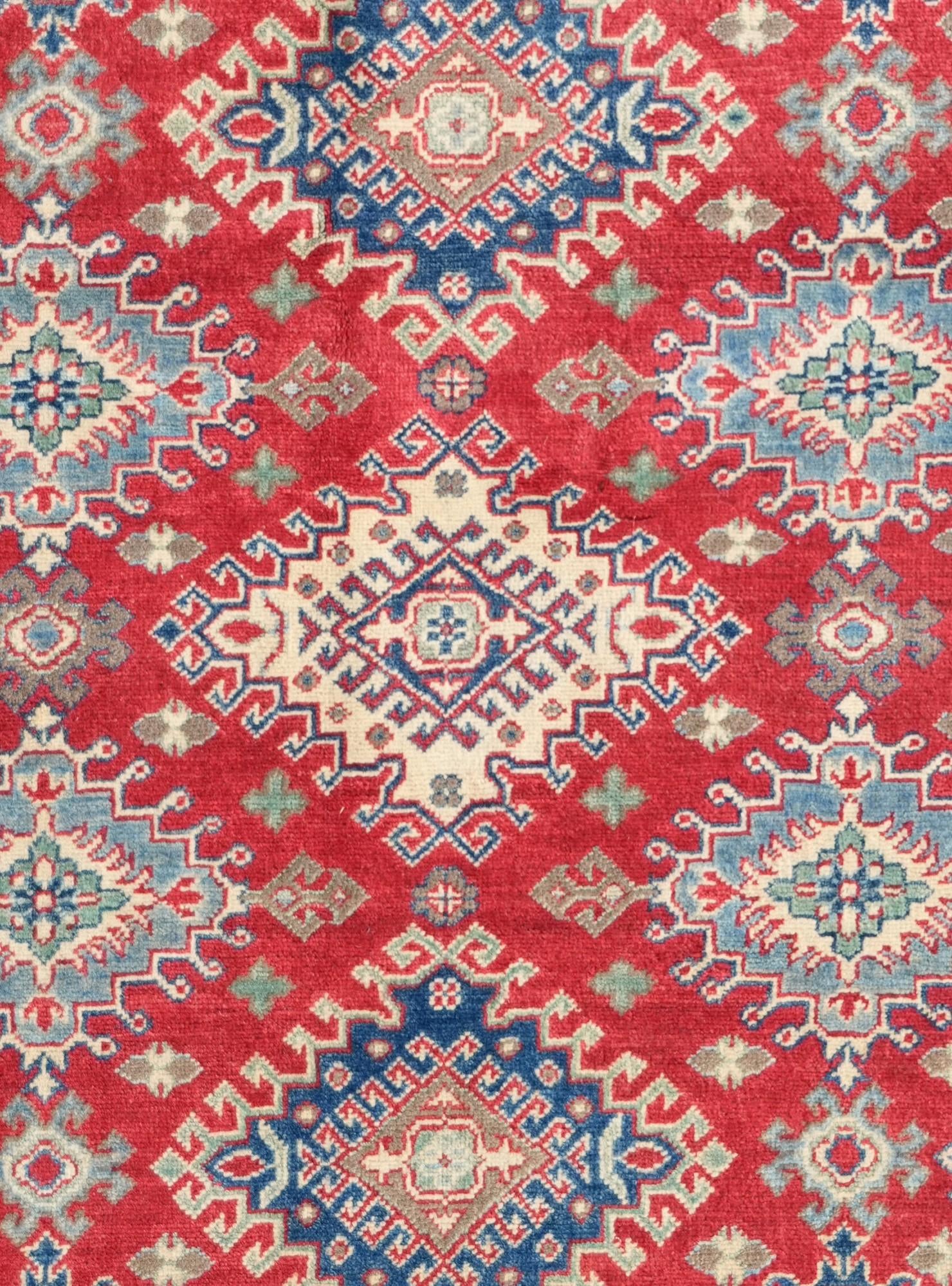 5' x 6' 8 Hand Knotted Kazak Rug