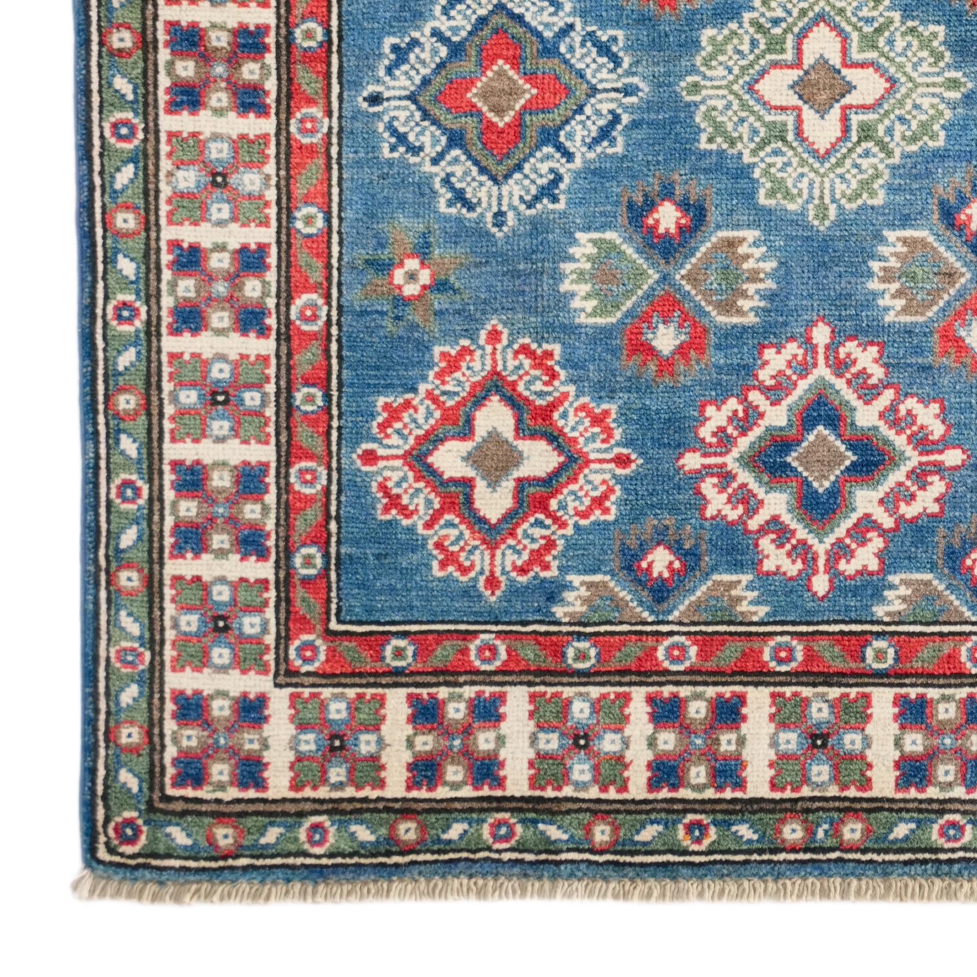 3' 3 x 4' 9 Hand Knotted Kazak Rug