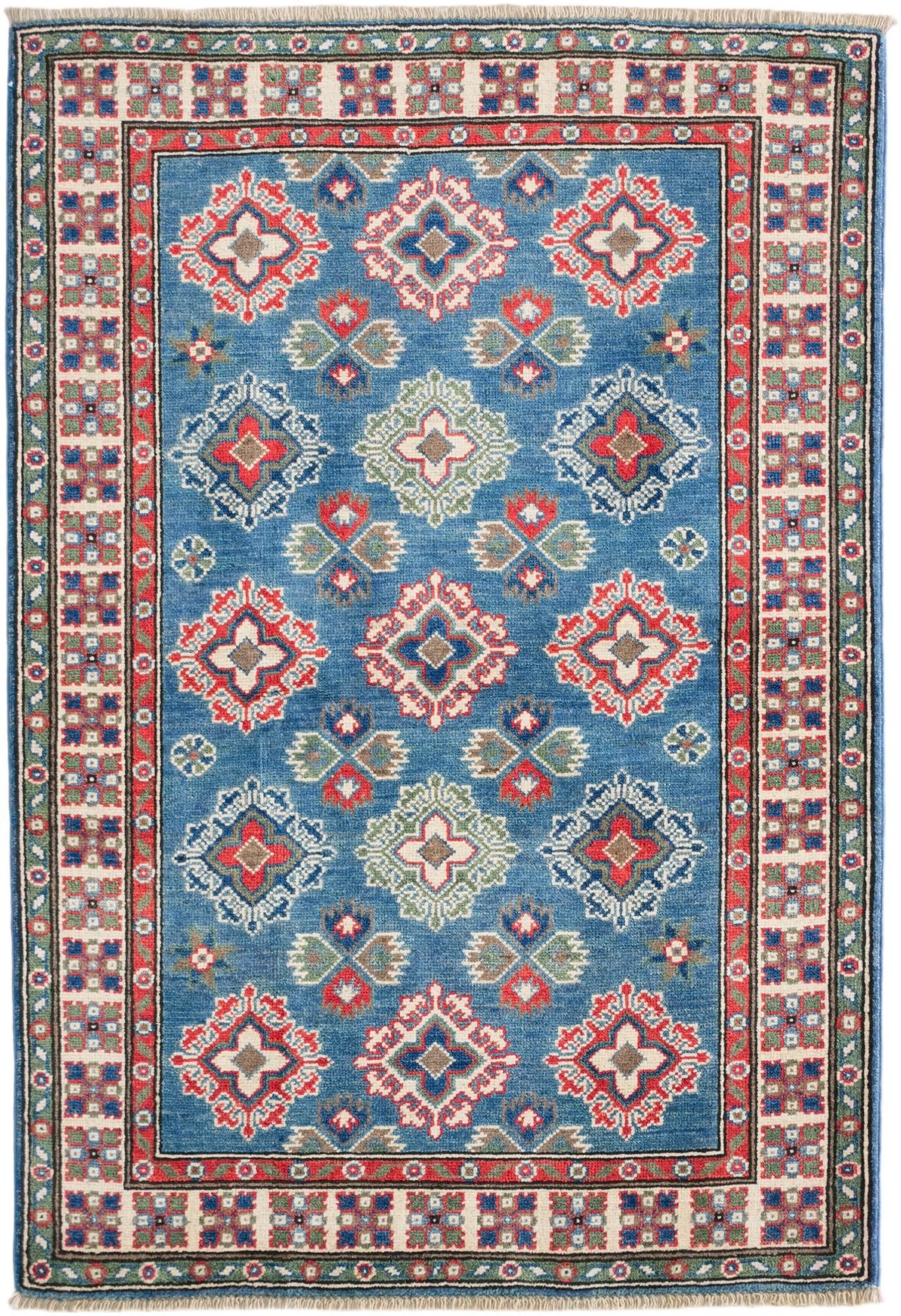 3' 3 x 4' 9 Hand Knotted Kazak Rug