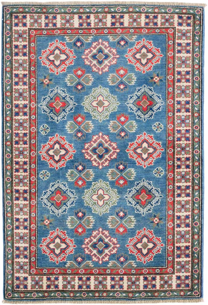 3' 3 x 4' 9 Hand Knotted Kazak Rug