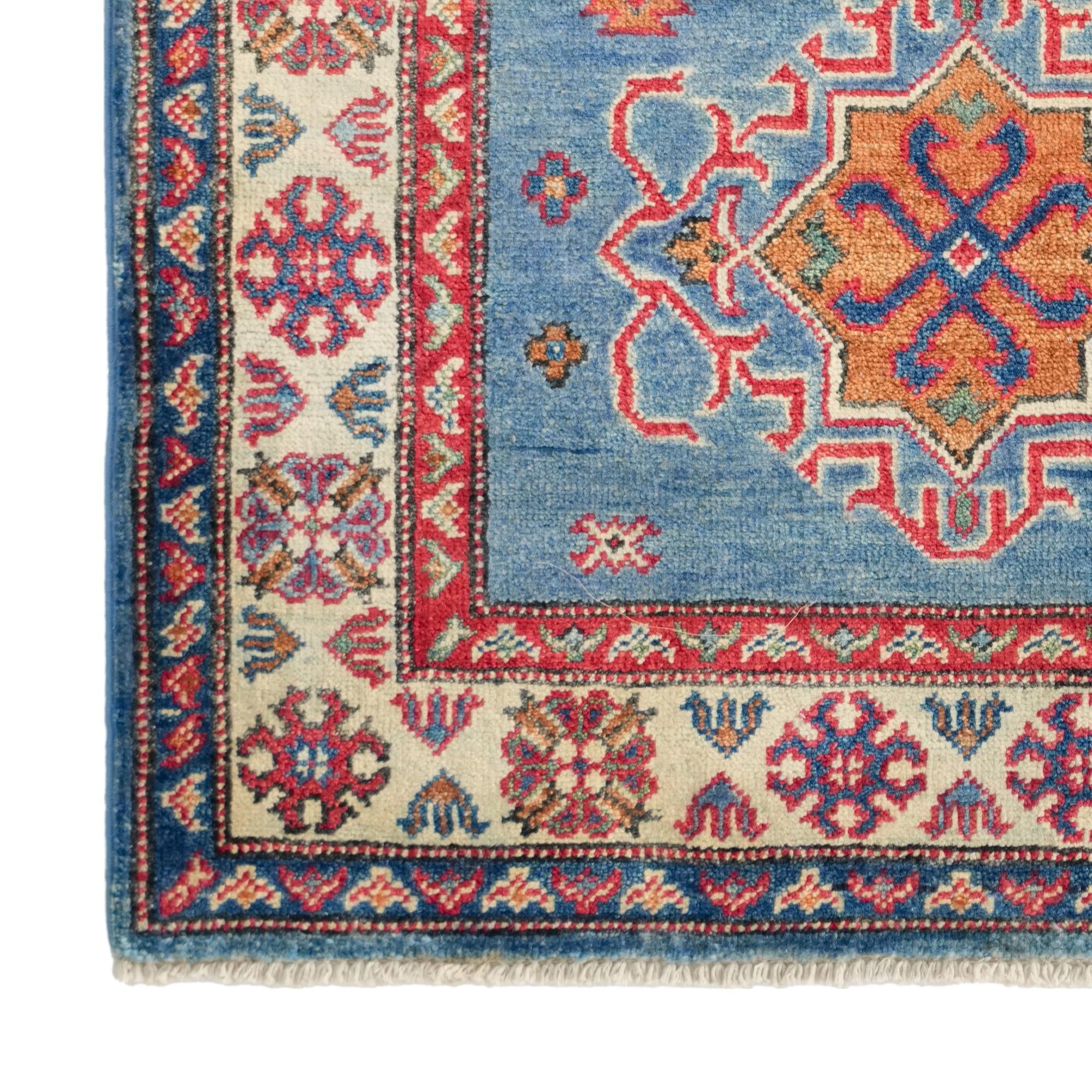 3' 3 x 5' Hand Knotted Kazak Rug