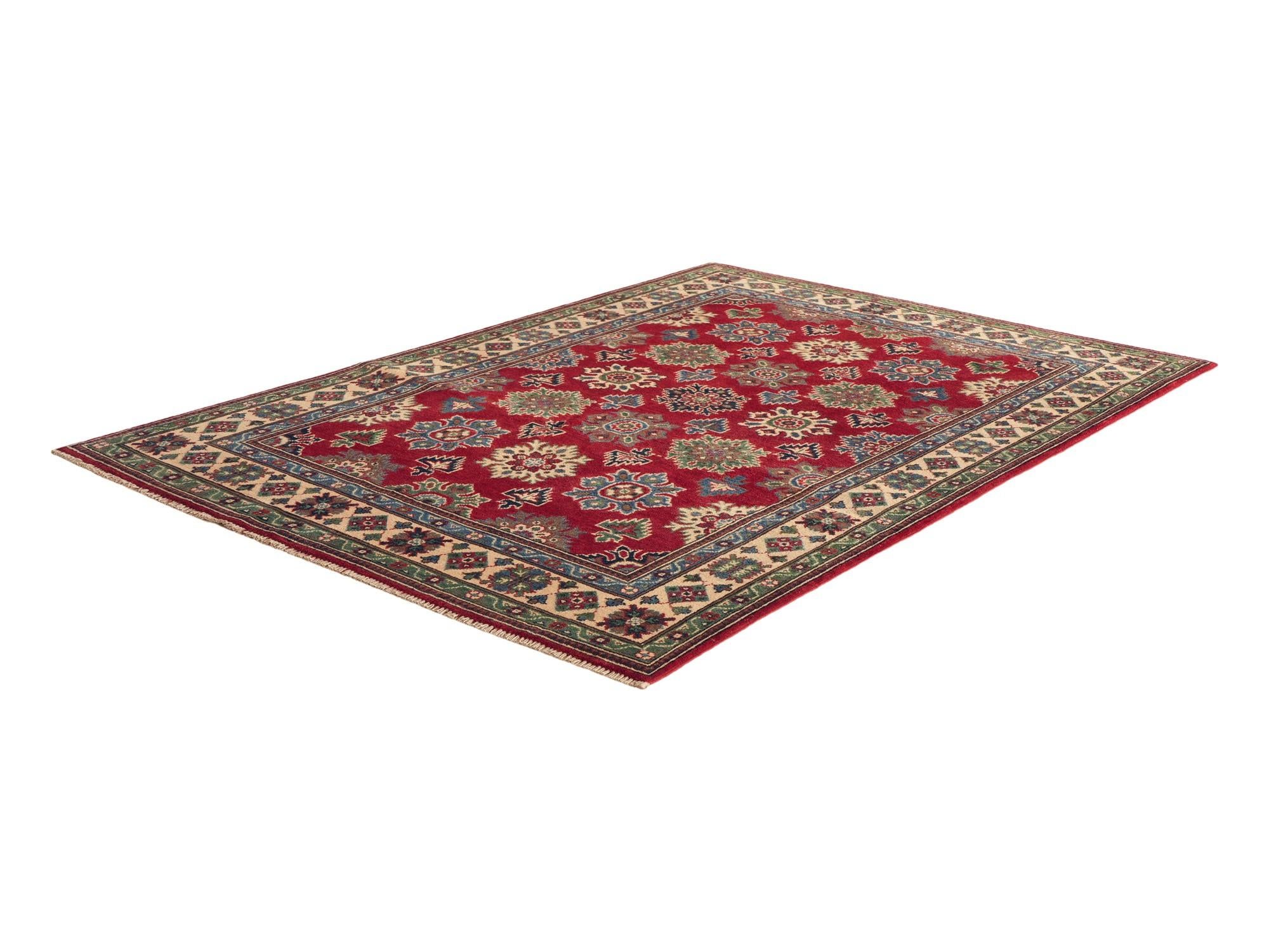 150cm x 215cm Noué main Kazak Tapis