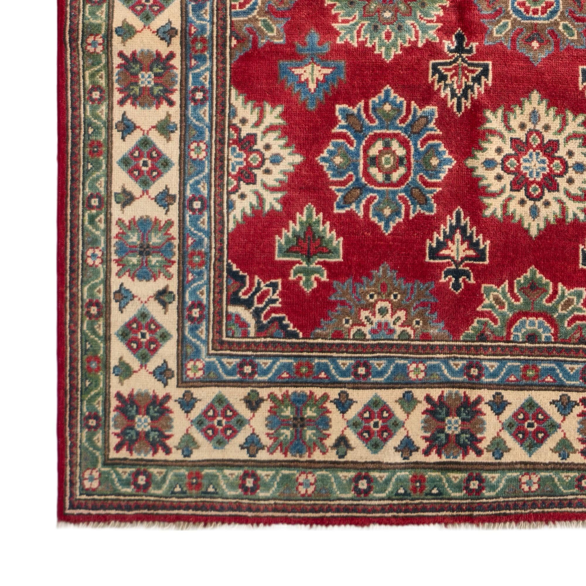 150cm x 215cm Noué main Kazak Tapis