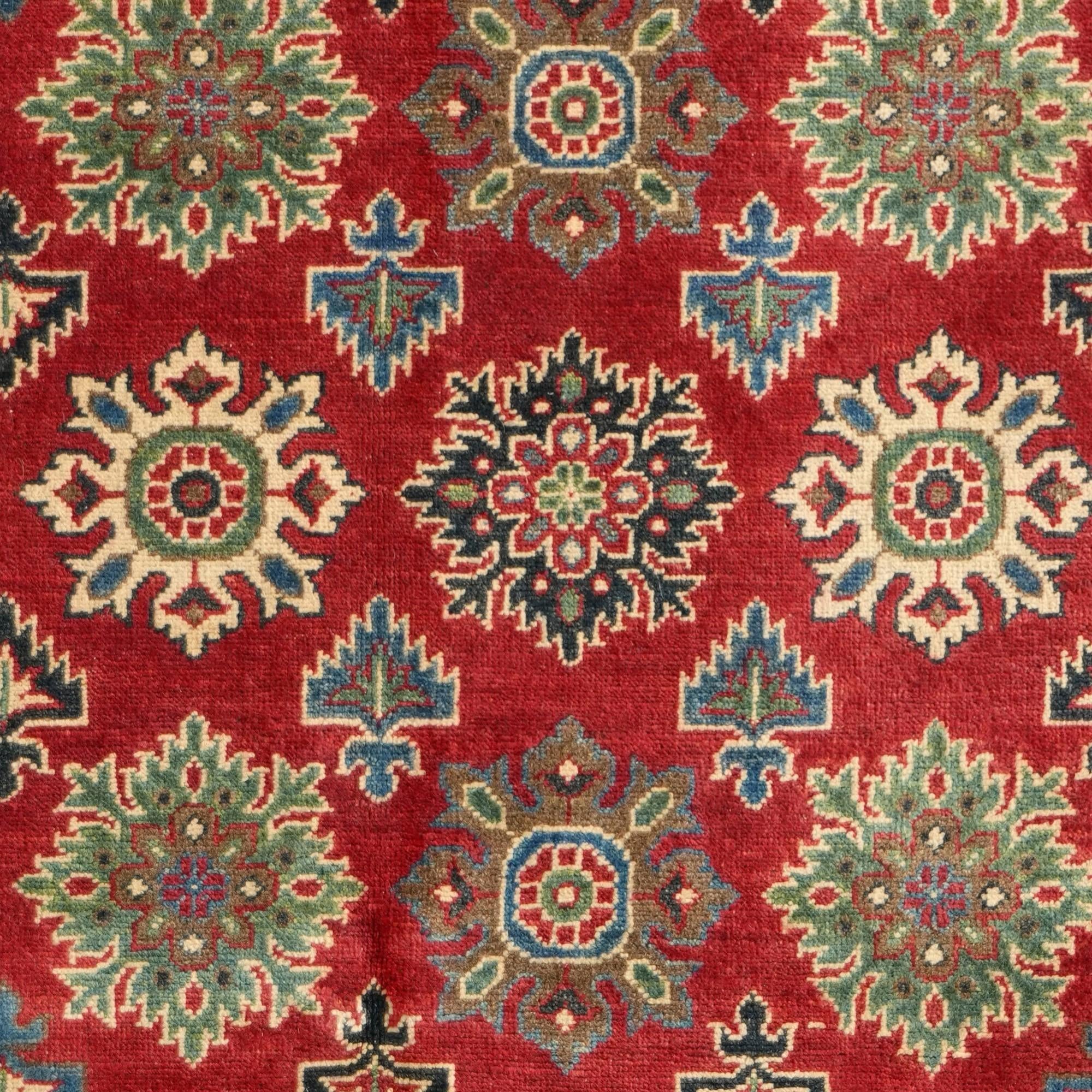 150cm x 215cm Noué main Kazak Tapis