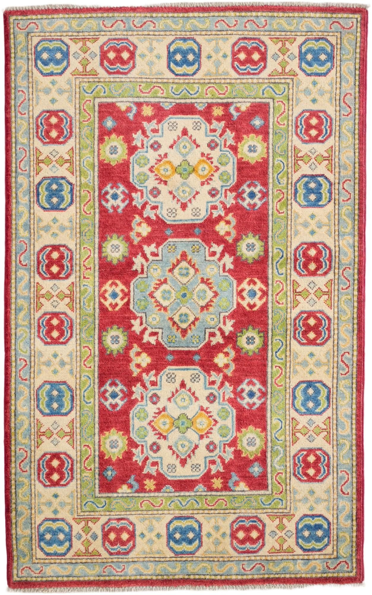 3' 1 x 5' Hand Knotted Kazak Rug