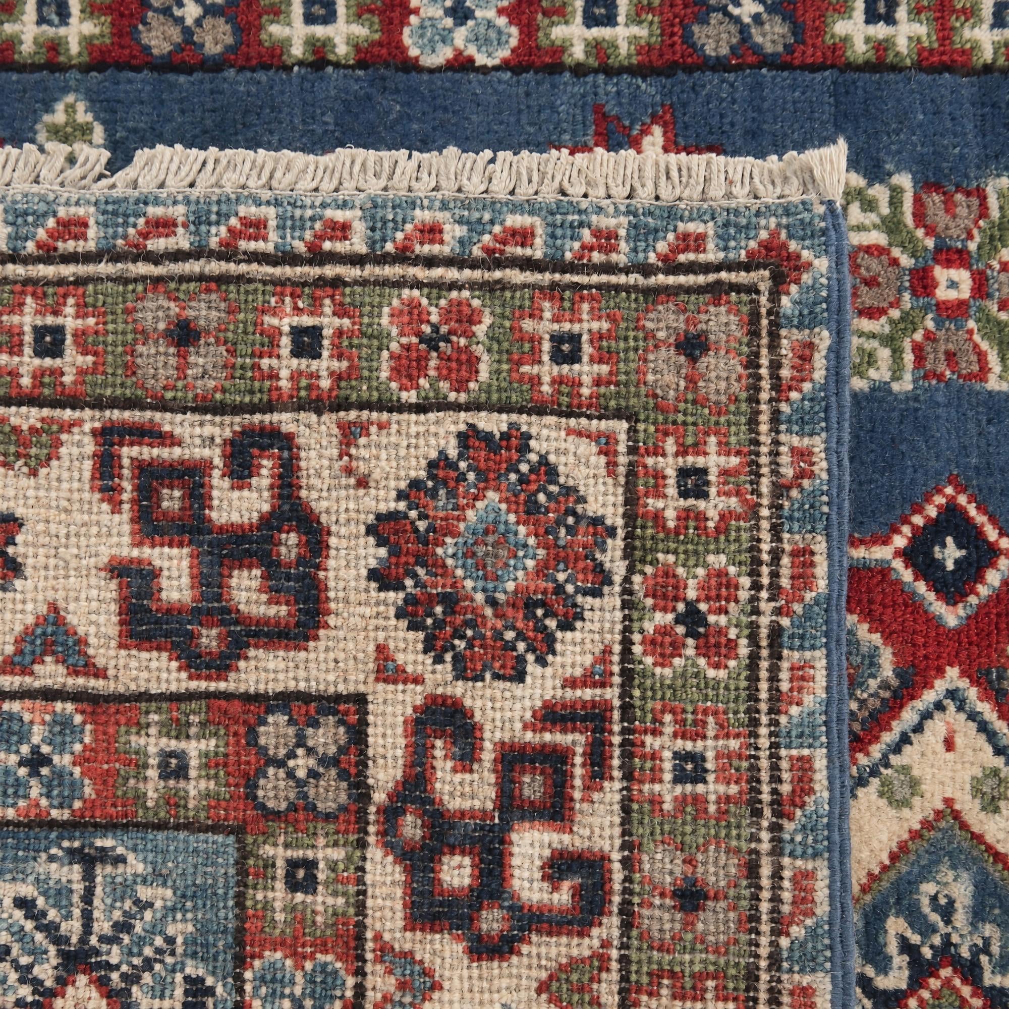 100cm x 155cm Hand Knotted Kazak Rug