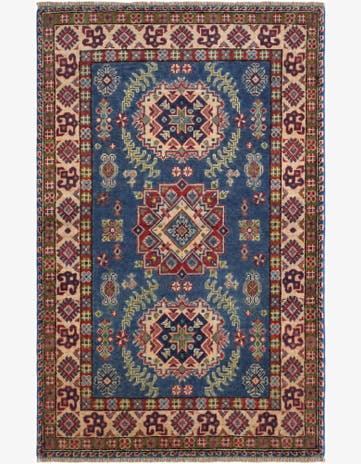 3' 3 x 5' 1 Hand Knotted Kazak Rug