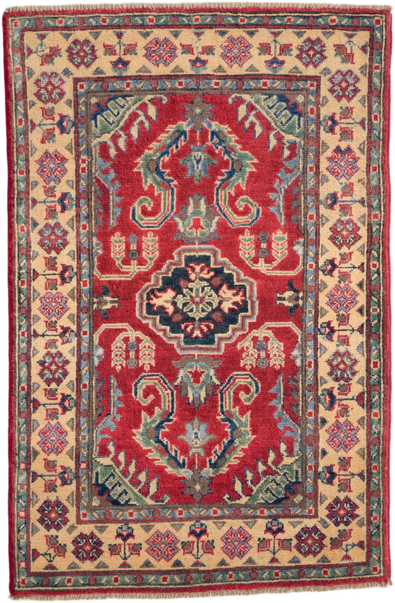 2' 9 x 4' 2 Hand Knotted Kazak Rug