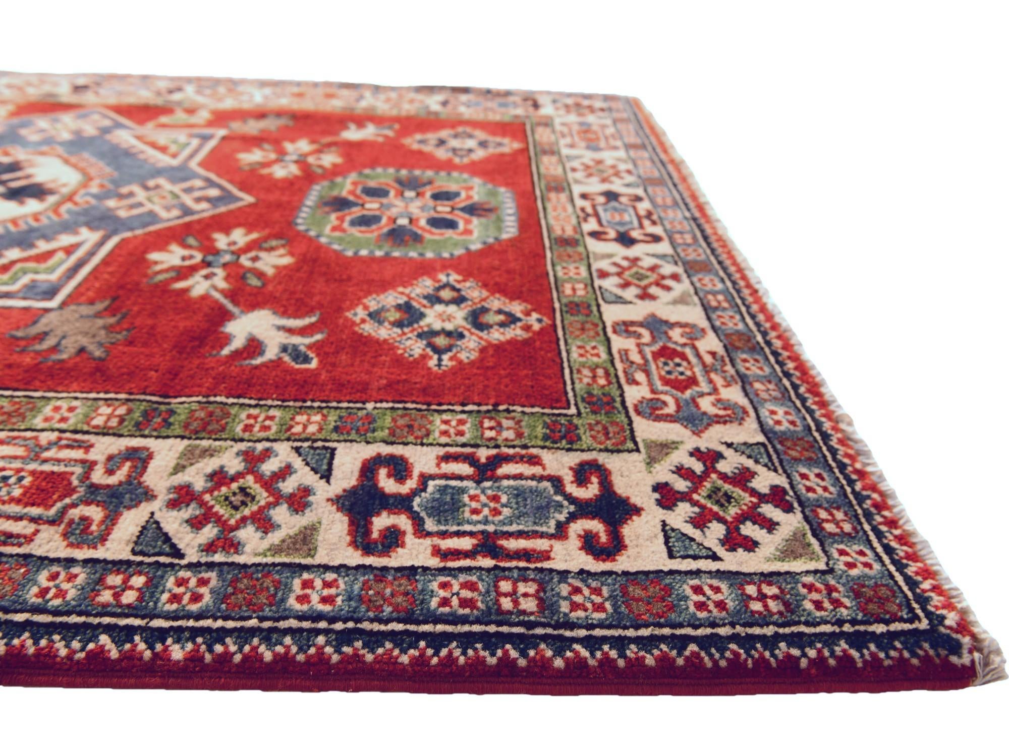 105cm x 150cm Hand Knotted Kazak Rug
