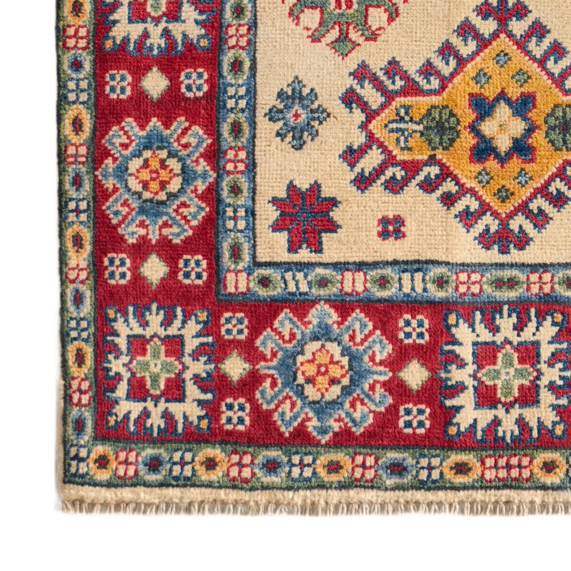 85cm x 130cm Hand Knotted Kazak Rug