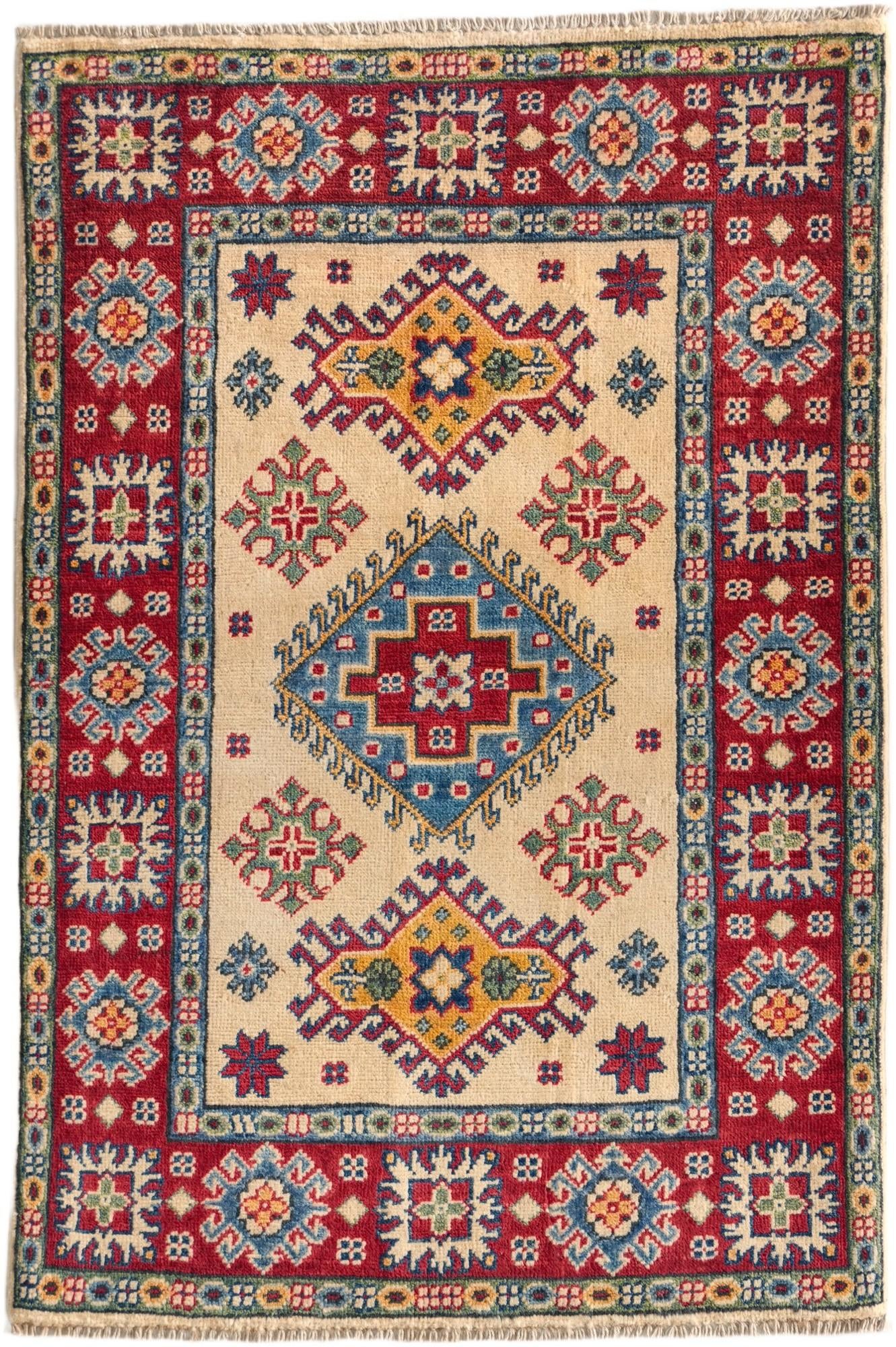 85cm x 130cm Hand Knotted Kazak Rug