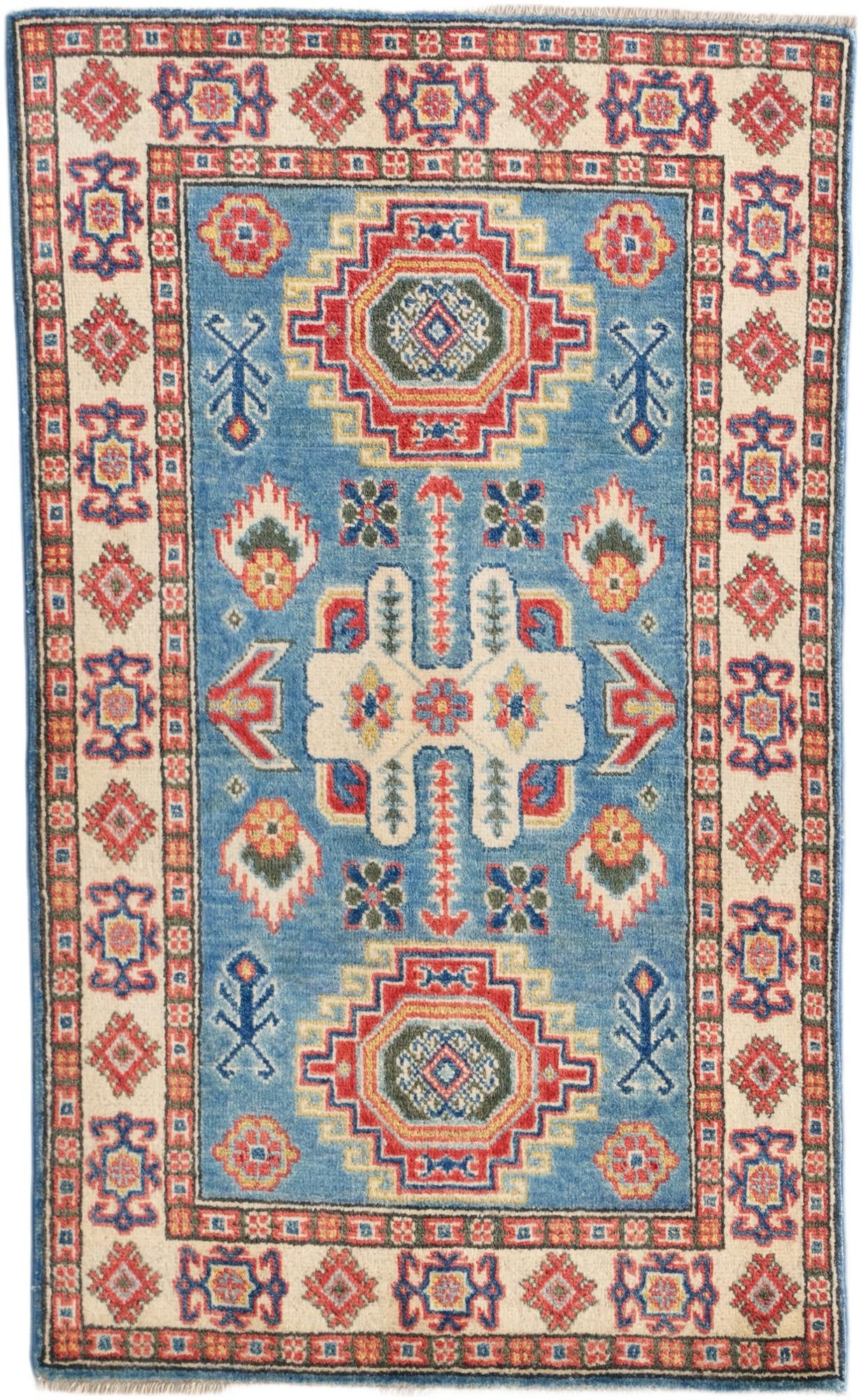 2' 7 x 4' 2 Hand Knotted Kazak Rug