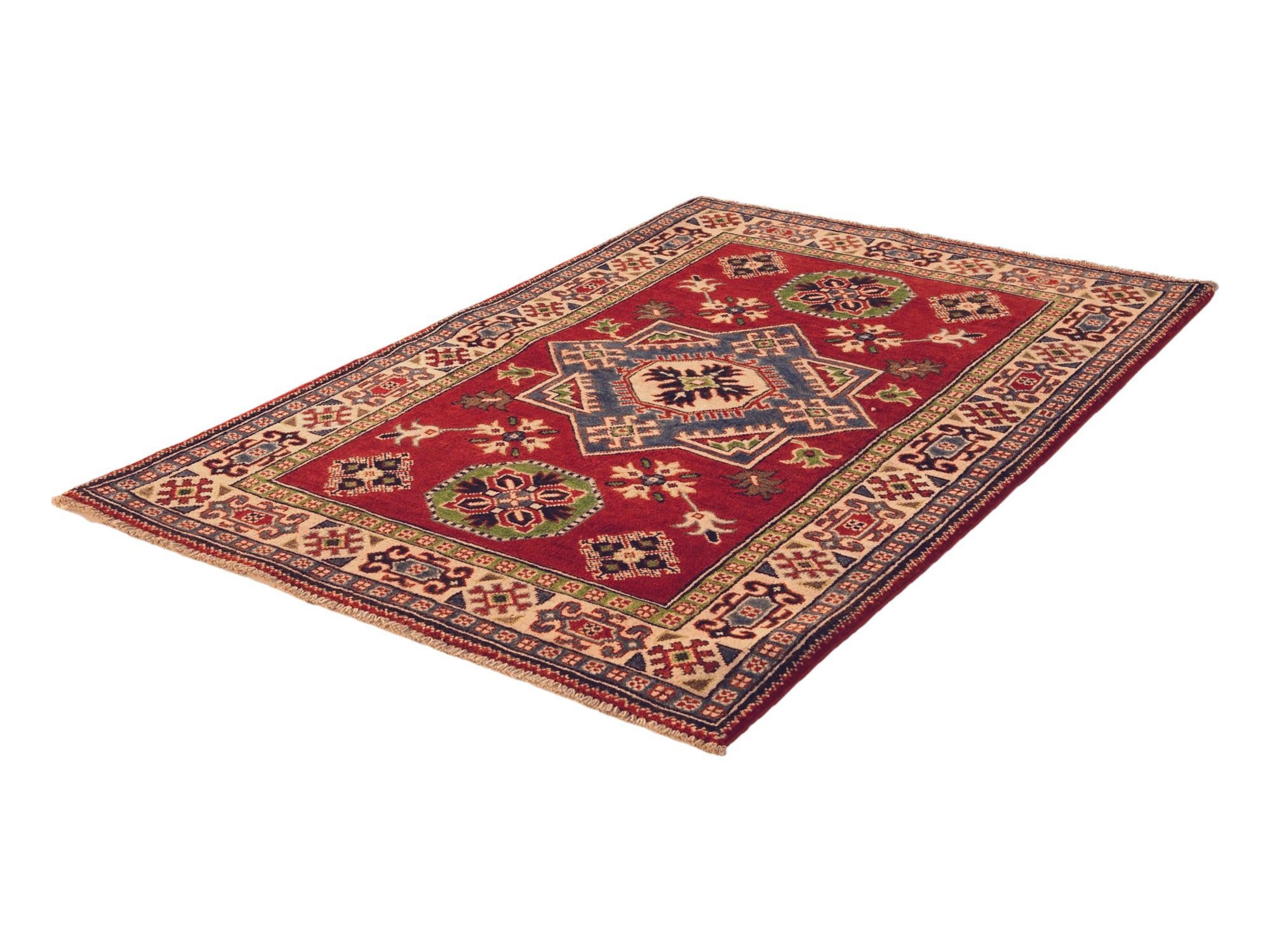 3' 3 x 5' Hand Knotted Kazak Rug