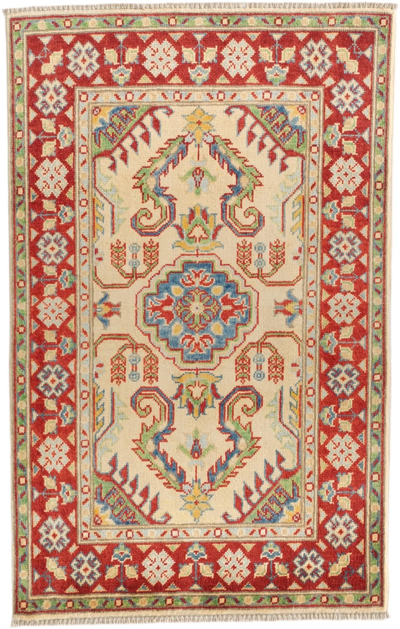 2' 7 x 4' 2 Hand Knotted Kazak Rug