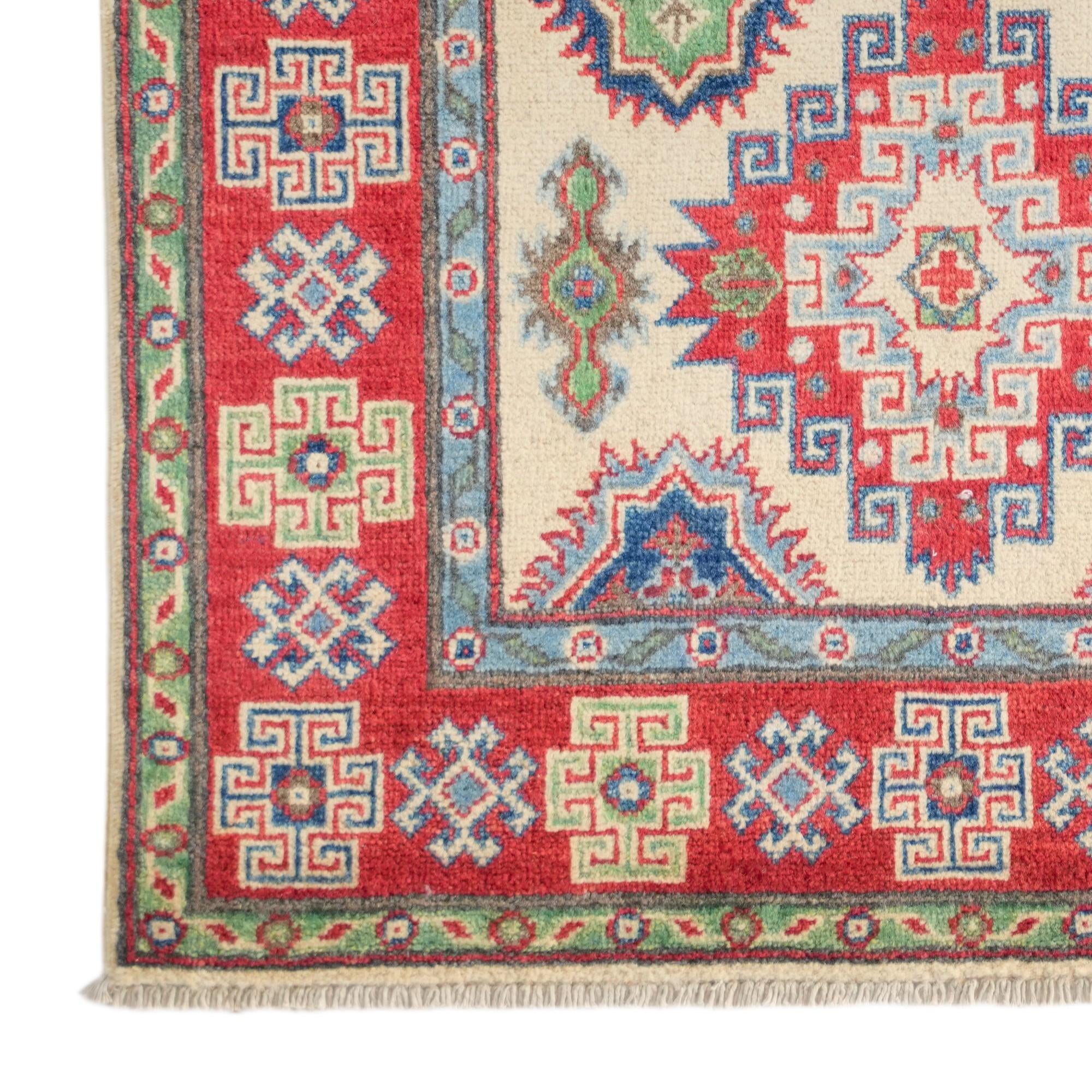 3' 3 x 5' 1 Hand Knotted Kazak Rug