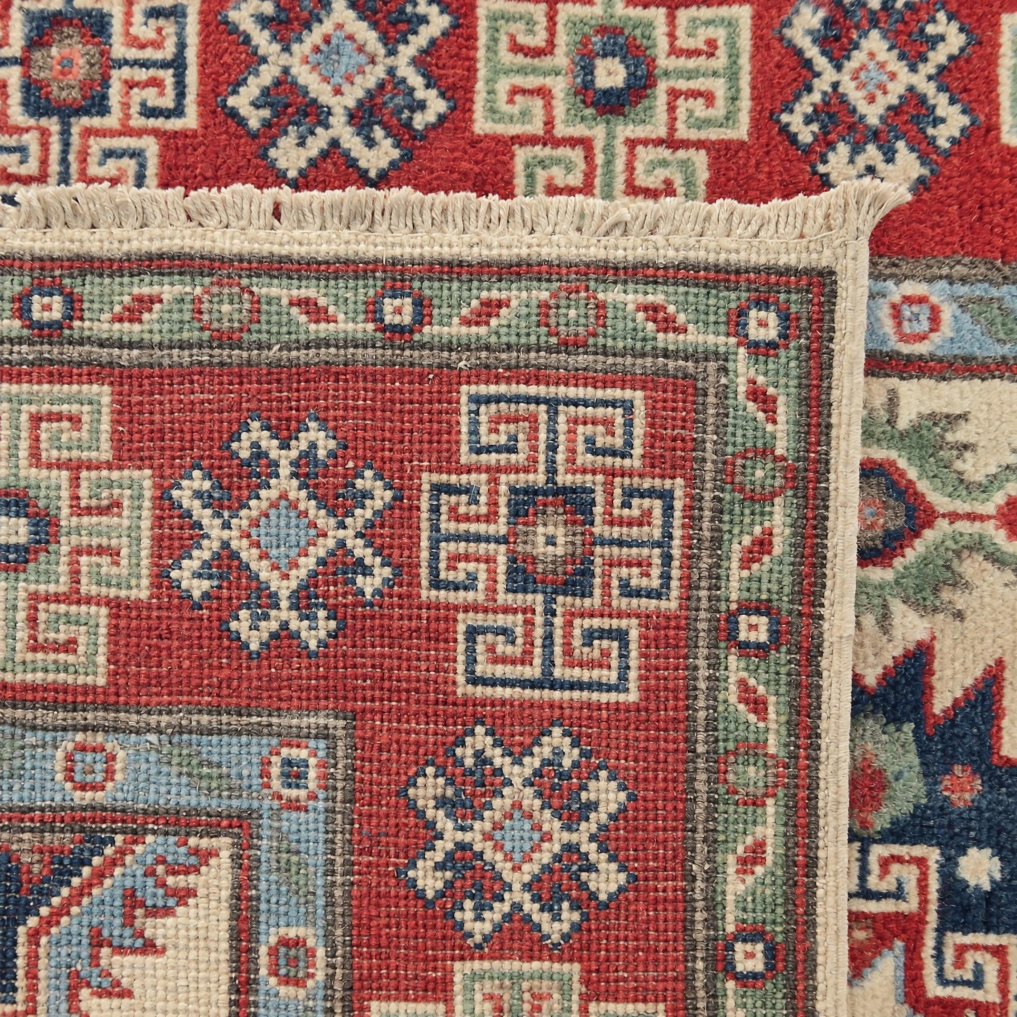 100cm x 155cm Hand Knotted Kazak Rug