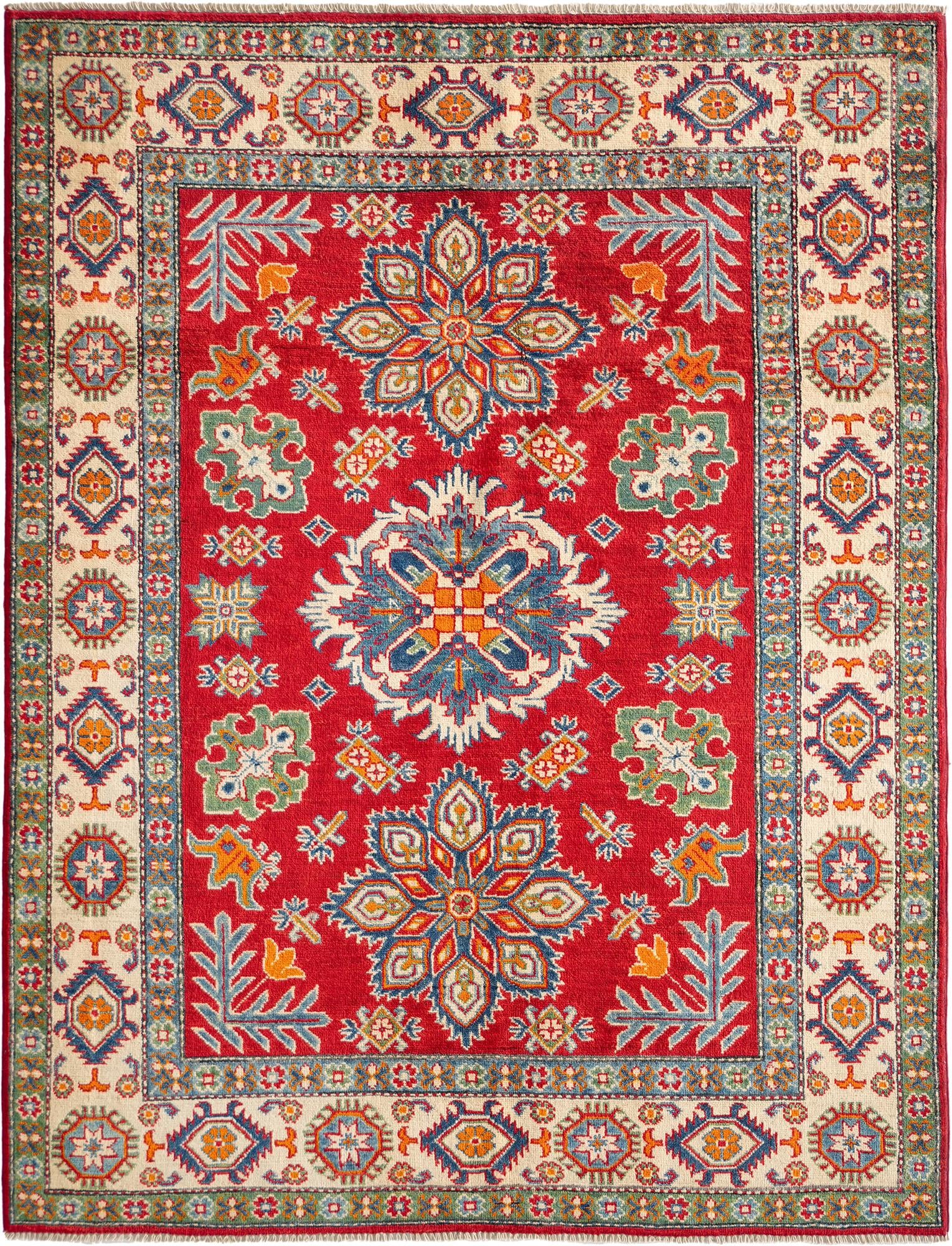 Detail image 2 of 10: 4' 11 x 6' 4 Hand Knotted Kazak Rug