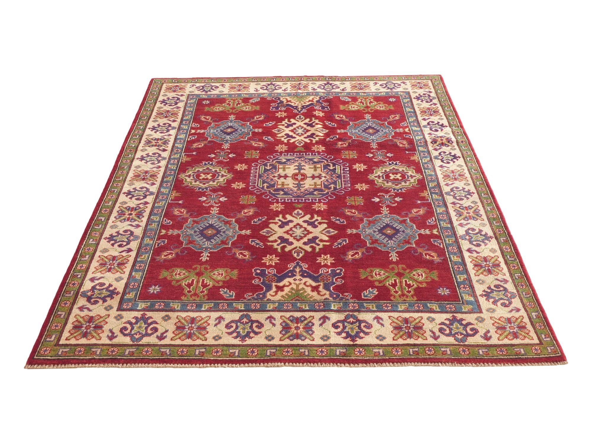 150cm x 215cm Hand Knotted Kazak Rug