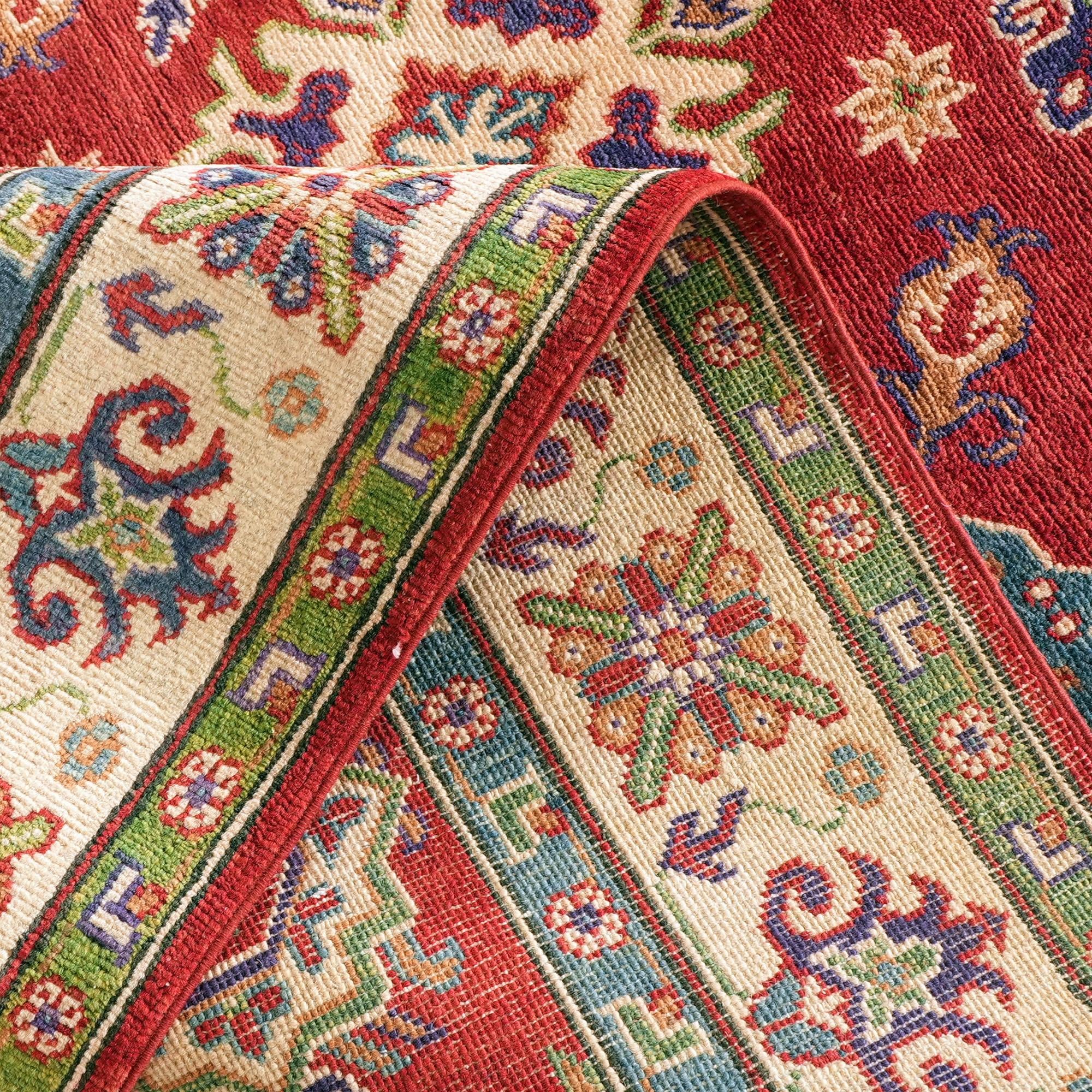 150cm x 215cm Hand Knotted Kazak Rug
