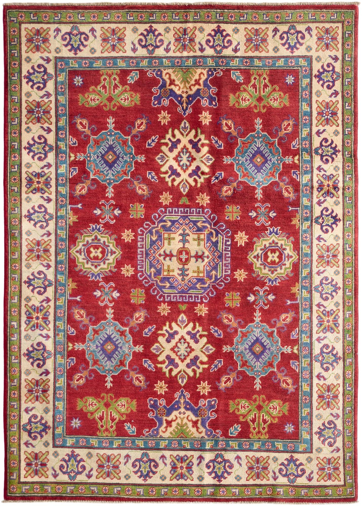 150cm x 215cm Hand Knotted Kazak Rug