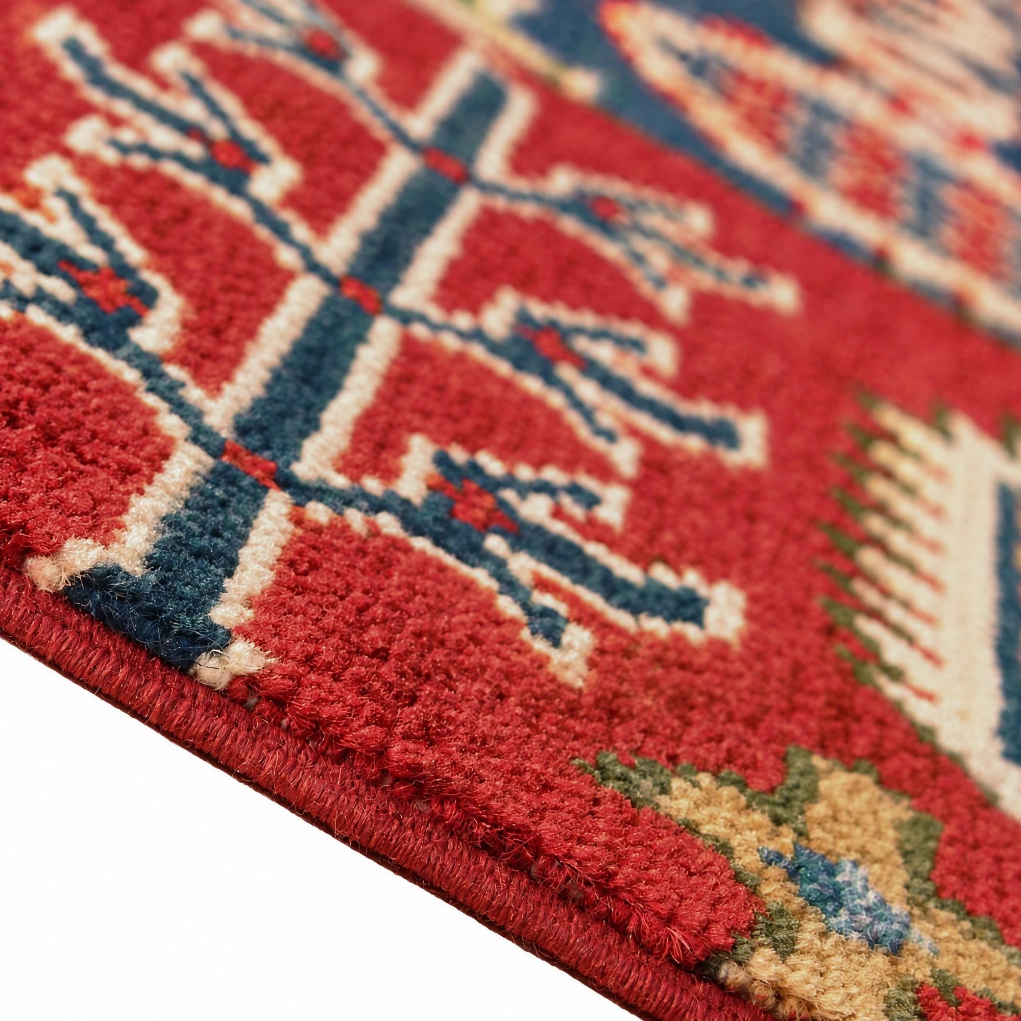 115cm x 190cm Hand Knotted Kazak Rug